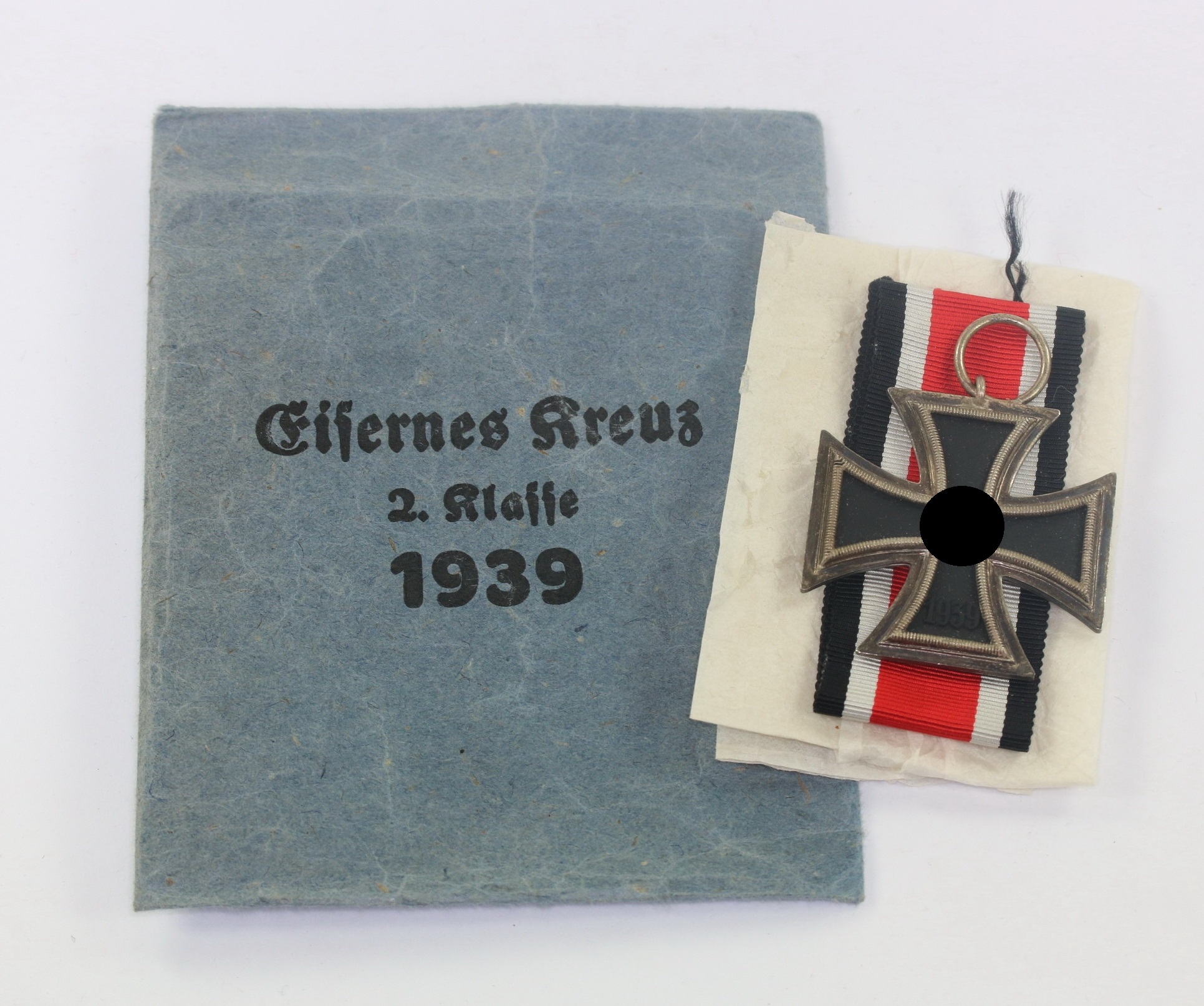  Eisernes Kreuz 2. Klasse 1939, in Verleihungstüte E. Fred. Wiedmann Frankfurt a. M. – Bild 1