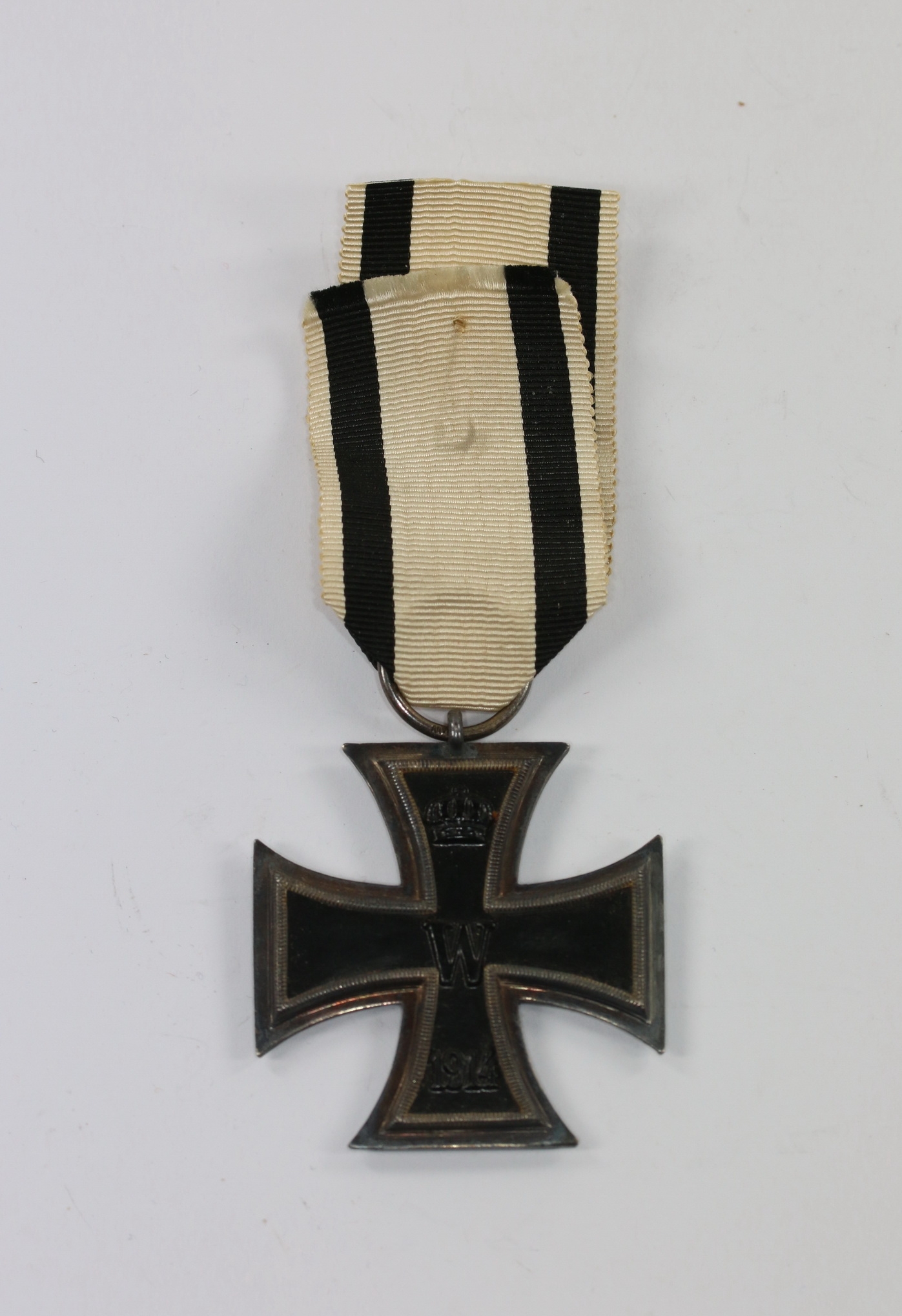 Eisernes Kreuz 2. Klasse 1914, Hst. SW, an Nichtkämpferband (!) – Bild 1