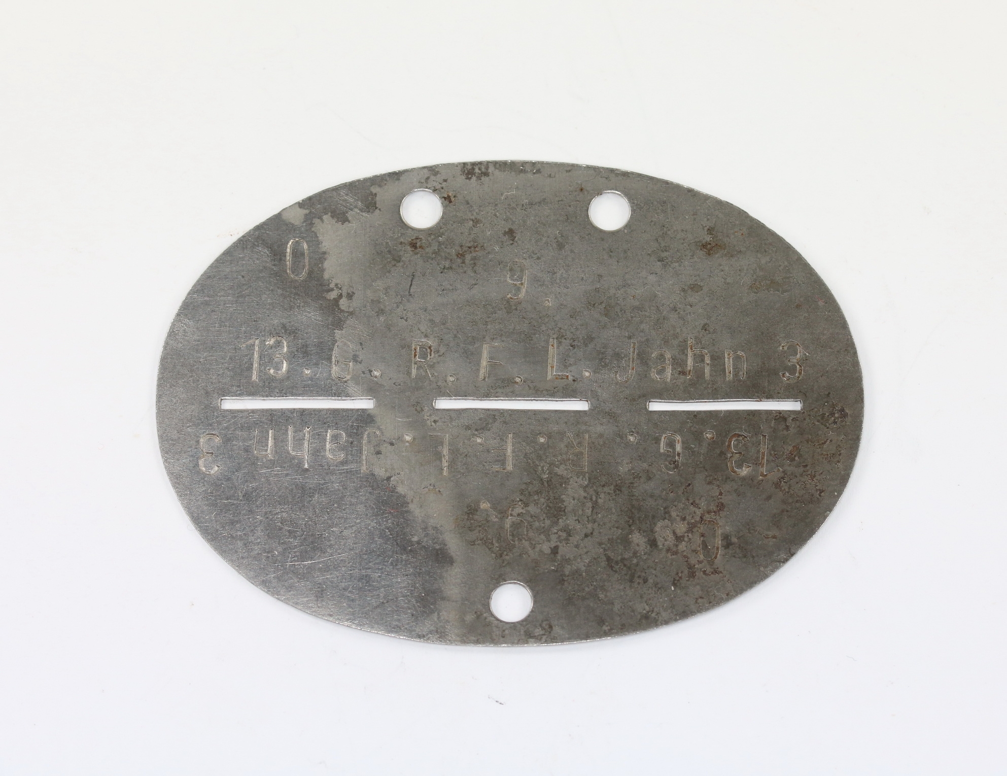 erkennungsmarke_13 Identity Disc, Grenadier Regiment F.L. Jahn 3 – Bild 1