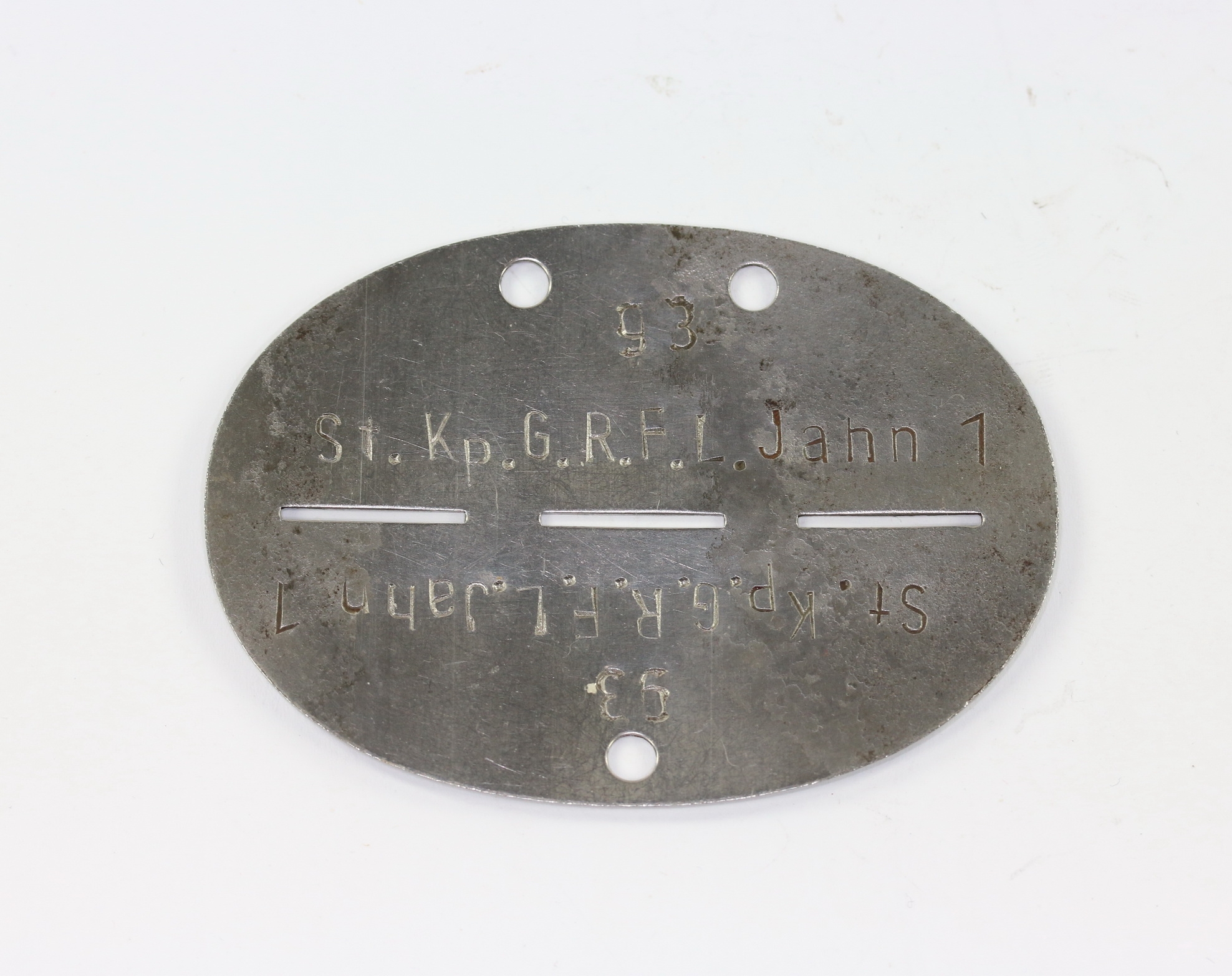 erkennungsmarke_stabs_kompanie_grenadier_regiment_f Erkennungsmarke, Stabs Kompanie Grenadier Regiment F.L. Jahn 1 – Bild 1