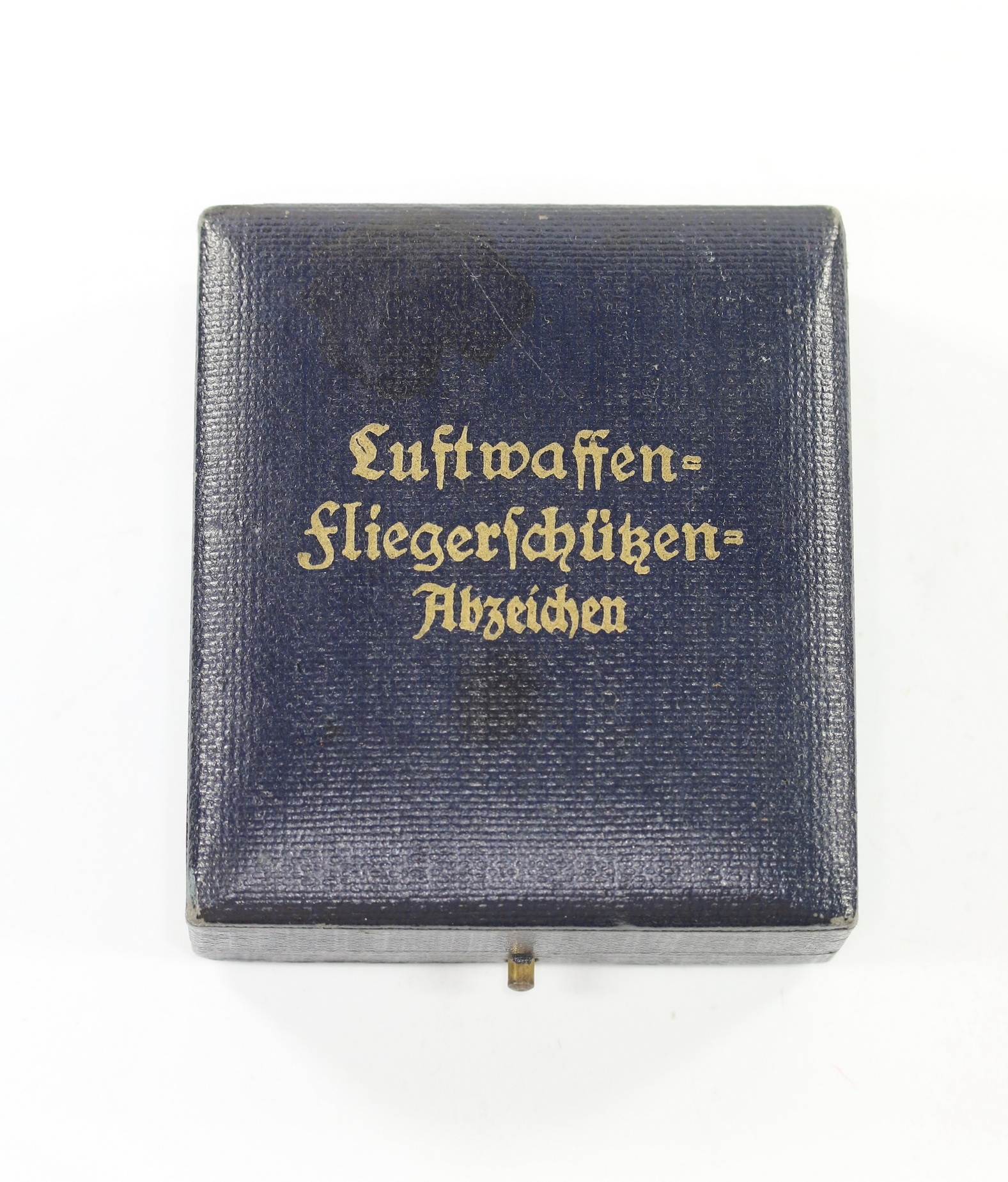 etui_fliegerschuetzenabzeichen_mit_blitzbuendel_1_ Cased for the Luftwaffe Air Gunner/Radio Operator Badge. – Bild 1
