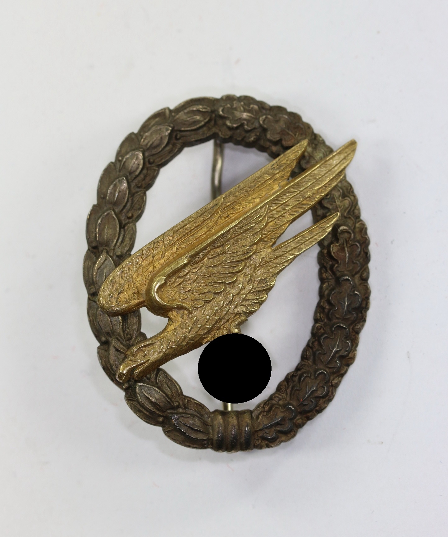 fallschirmsch_tzenabzeichen_der_luftwaffe_hst Luftwaffe Paratrooper Badge. Maker Imme & Sohn. – Bild 1