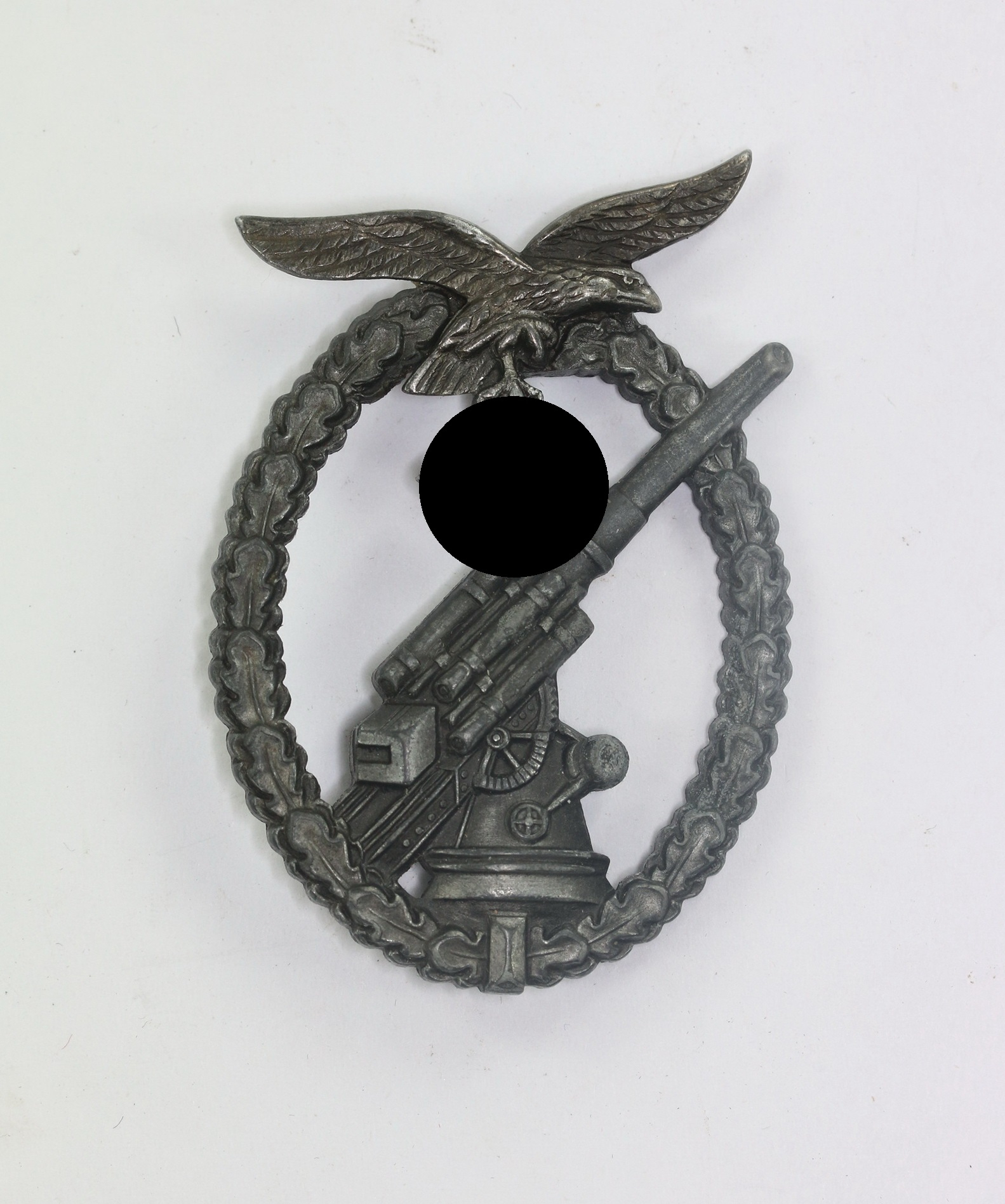 flakkampfabzeichen_der_luftwaffe_ball_hinge_zink_1__1 Luftwaffe Flak Badge. Type Ball Hinge (Zinc) – Bild 1