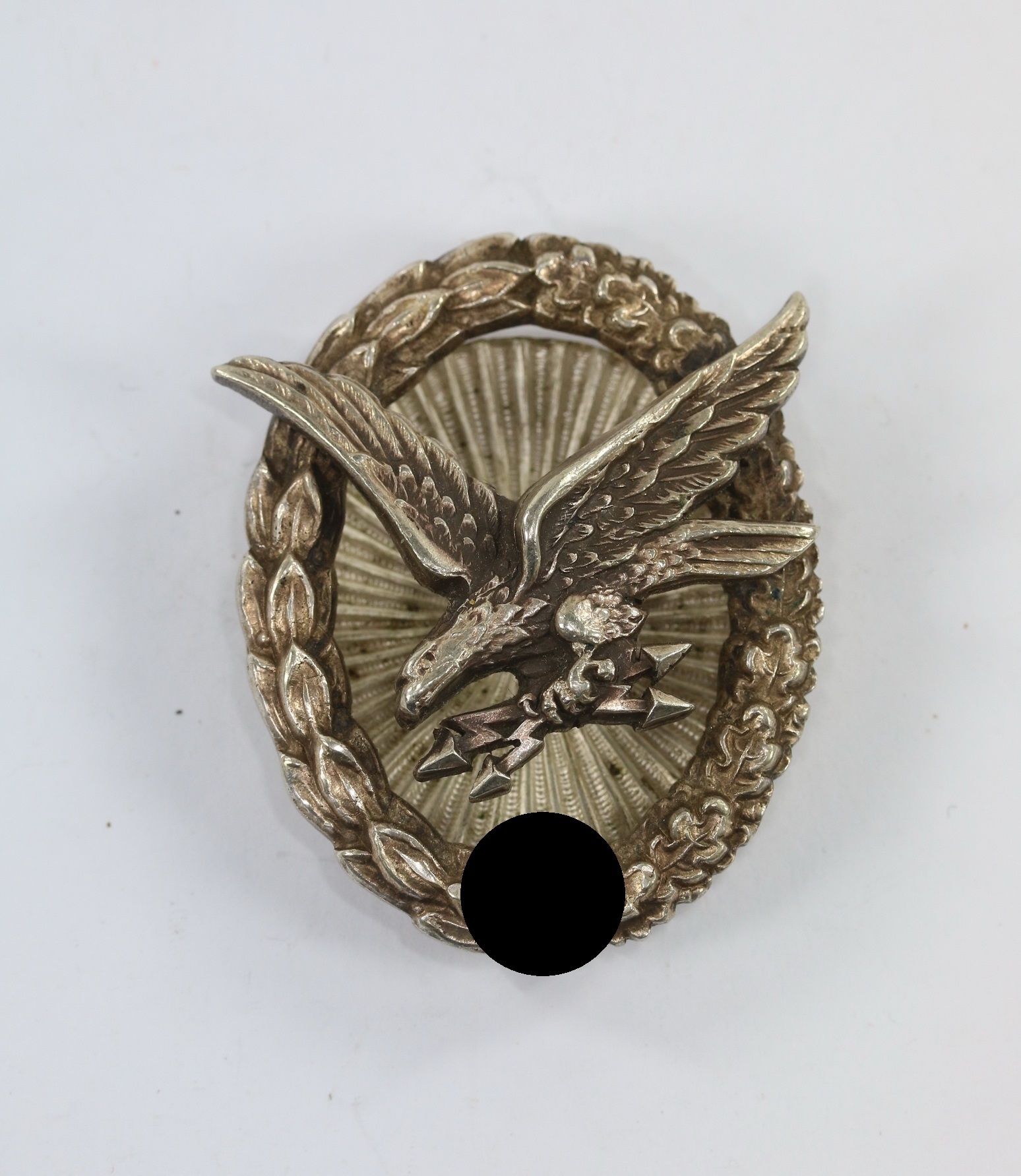 Air Gunner/Radio Operator Badge, Screwback Conversion. Maker Imme & Sohn. – Bild 1