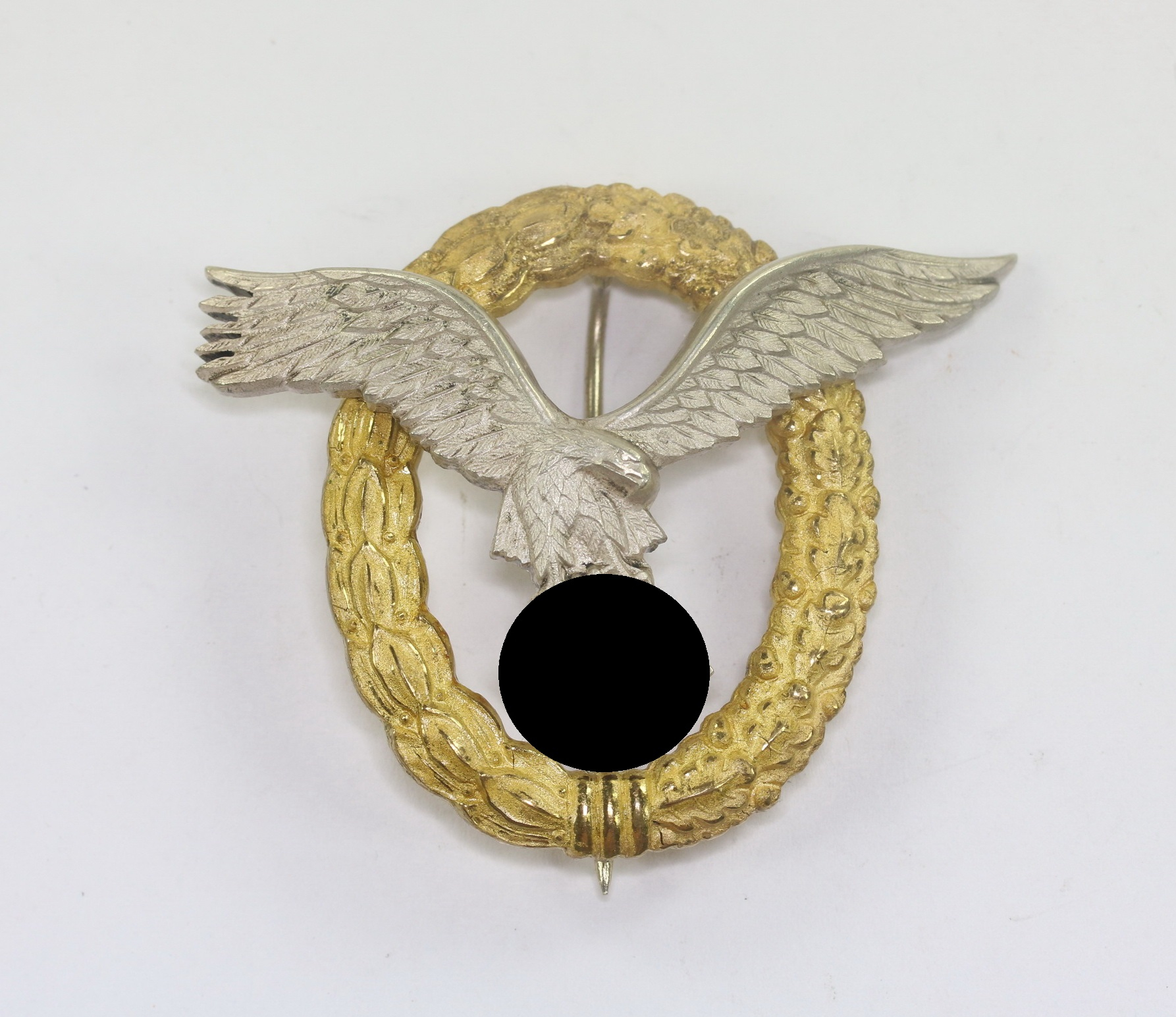 flugzeugf_hrer_und_beobachterabzeichen_doppelabzeichen_friedrich_linden_l_denscheid_fll_1__3 Luftwaffe Combined Pilit & Observer Badge. Type Friedrich Linden, Lüdenscheid (FLL) – Bild 1