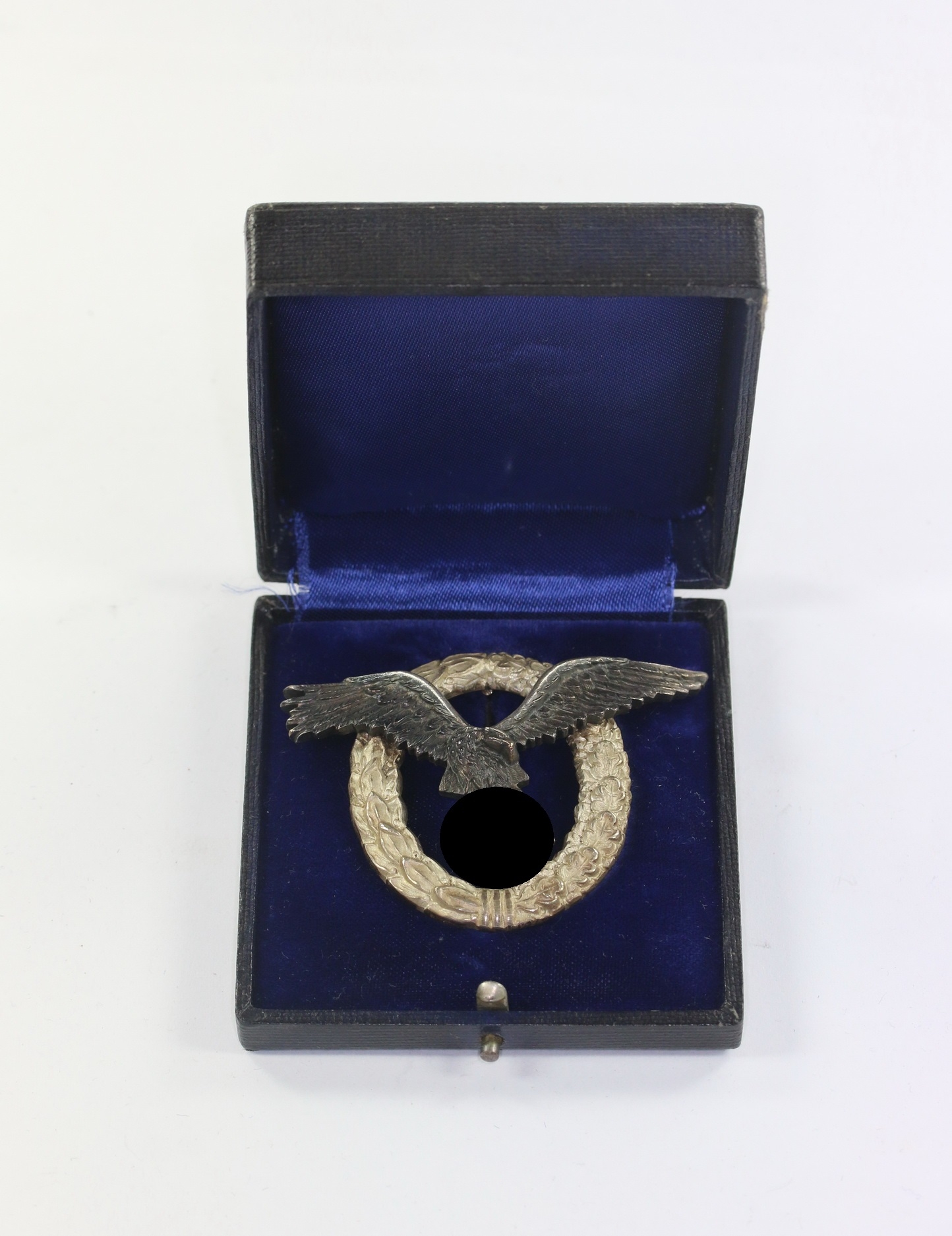 flugzeugf_hrerabzeichen_der_luftwaffe_hst Cased Luftwaffe Pilot Badge. Maker C.E. Juncker (J3). – Bild 1