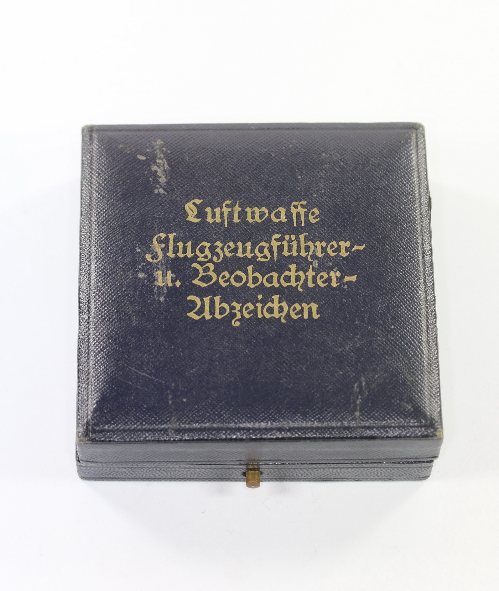 Frühes Etui, Luftwaffe Flugzeugführer- u. Beobachterabzeichen (Doppelabzeichen) – Bild 1