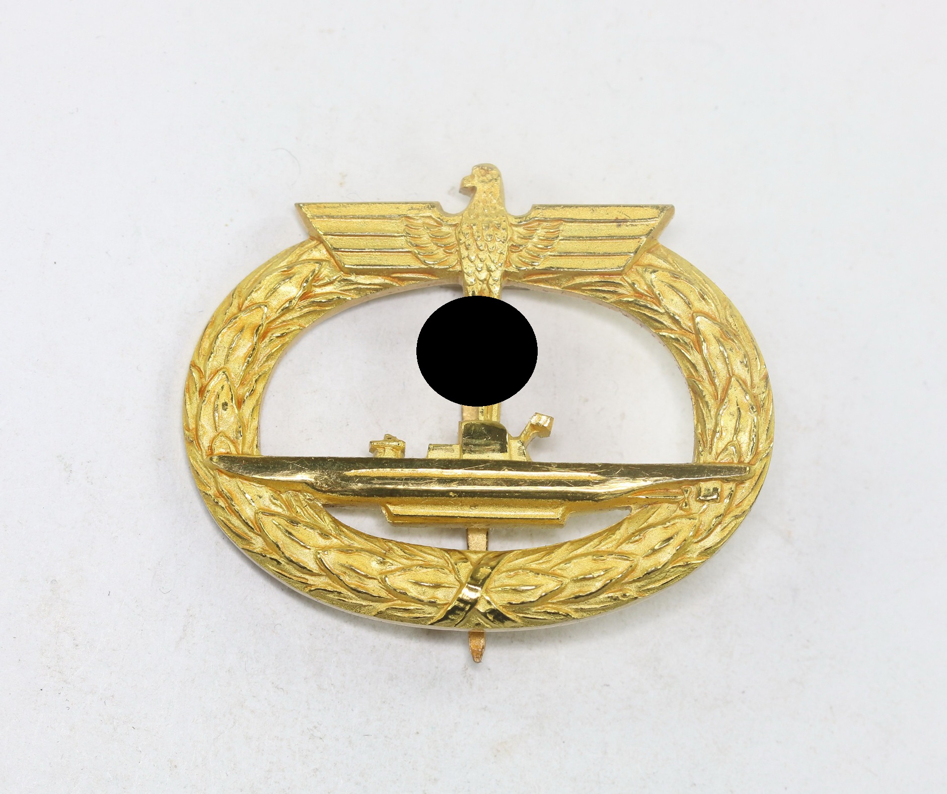 Submarine War Badge 1939. Maker Schwerin Berlin68 (Type 1.1) – Bild 1