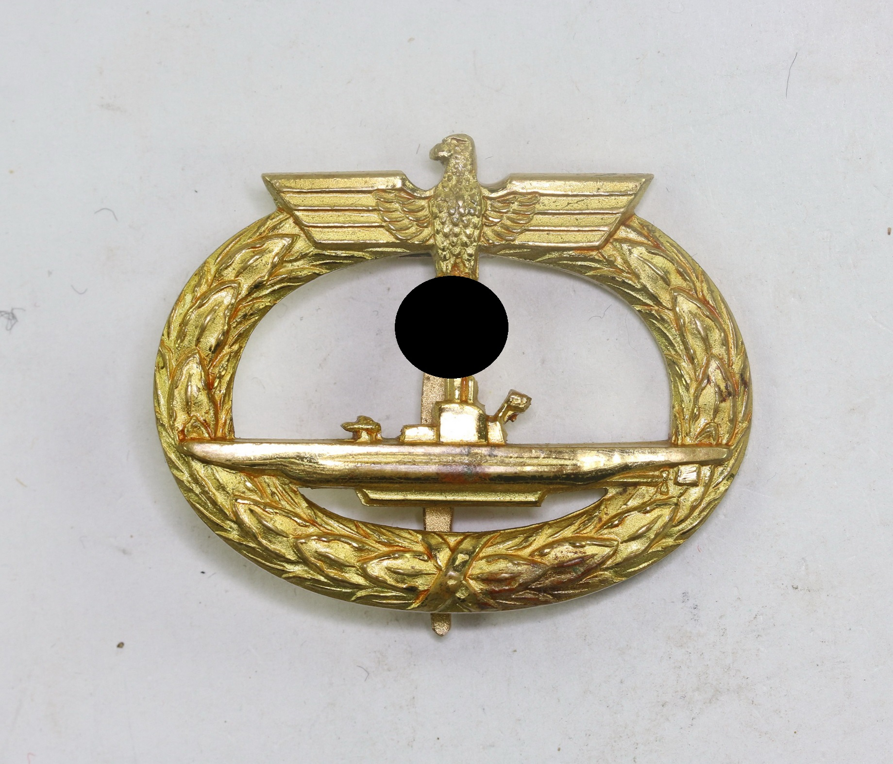 Submarine War Badge. Maker Schwerin Berlin 68 (Type 1.1) – Bild 1