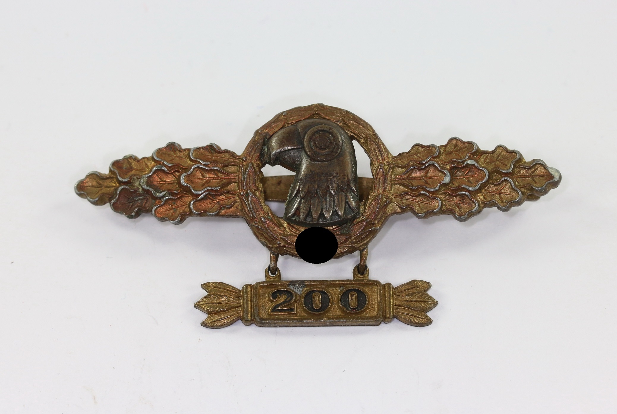 frontflugspange_aufklaerer_in_gold_mit_aenger_200_1__1 Gold Operational Flight Clasp for Observer with 200 Pendant. – Bild 1