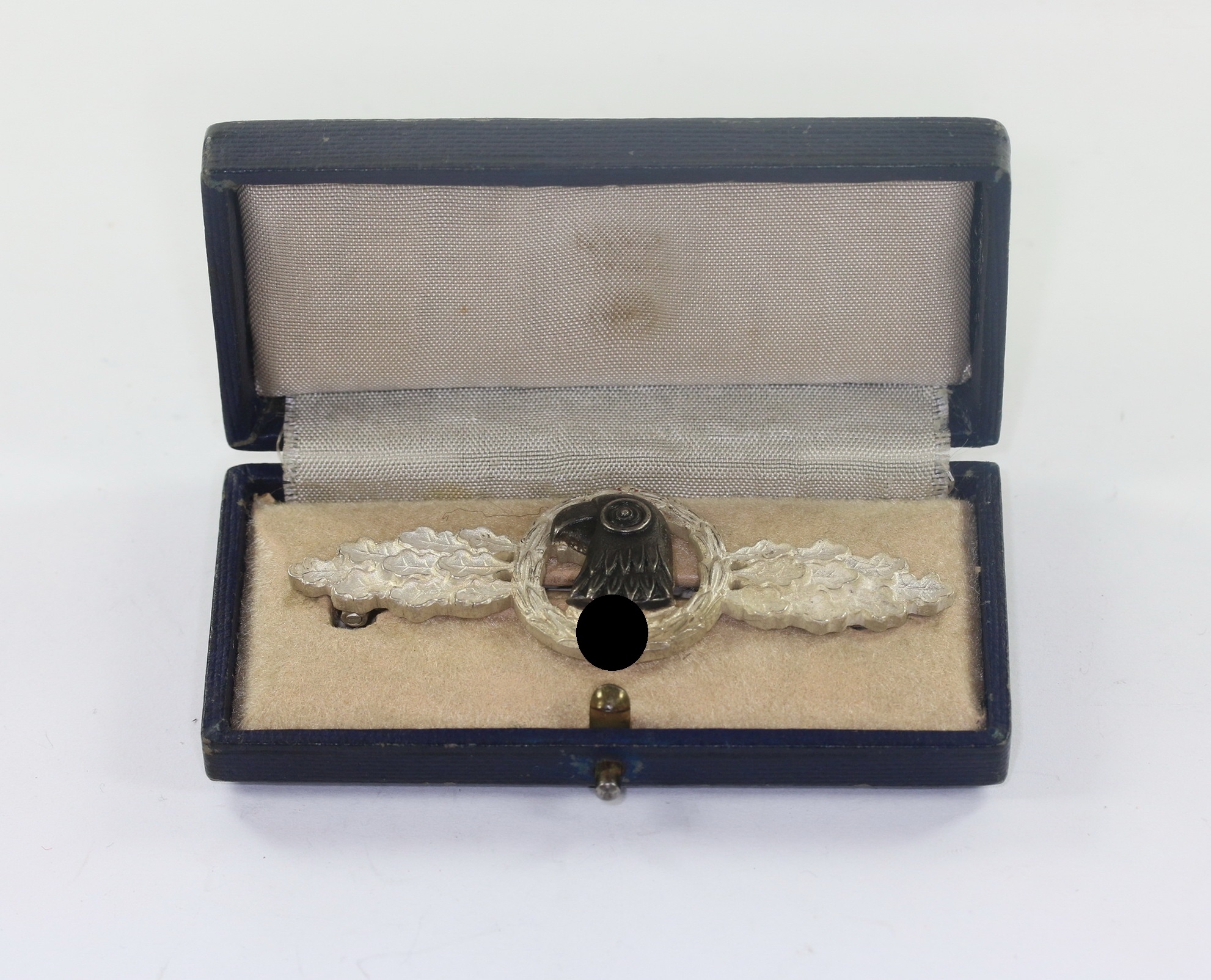 Cased Silver Operational Flight Clasp for Observer. Maker Imme & Sohn Berlin. – Bild 1