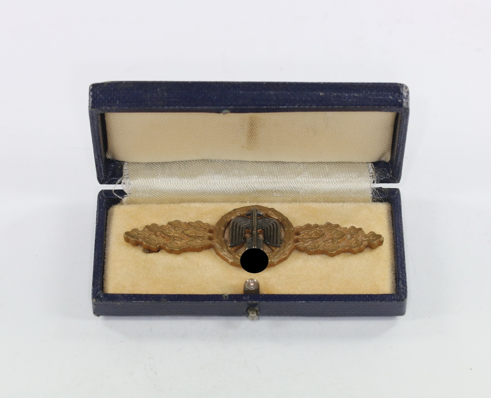 Frontflugspange für Jäger in Bronze, im Etui – Bild 1
