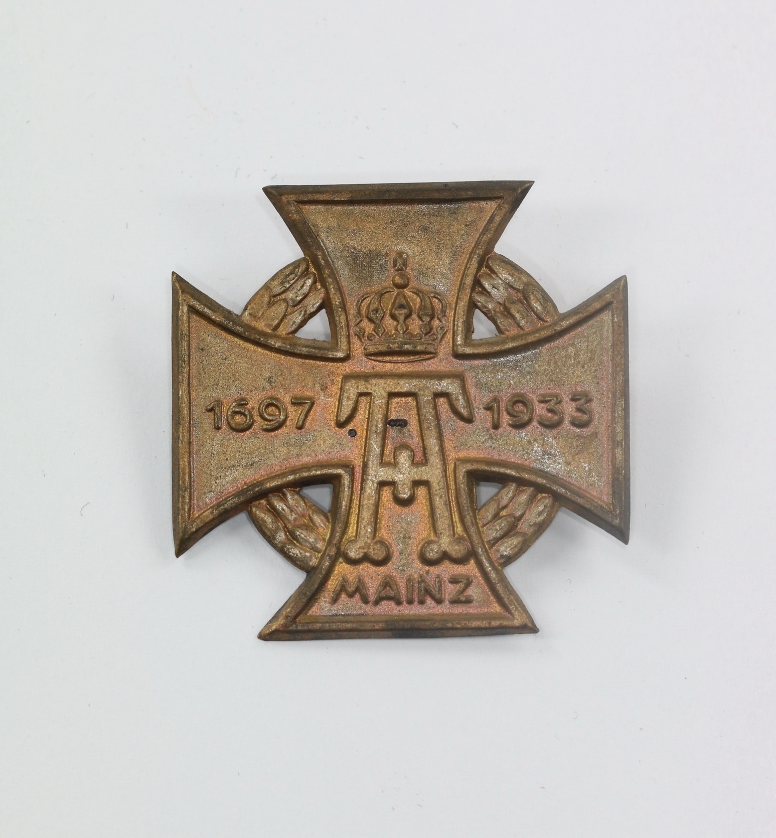 Hessen, Regimentsabzeichen 236 Jahre InfanterieRegiment No. 117 Mainz 1697 - 1933 – Bild 1