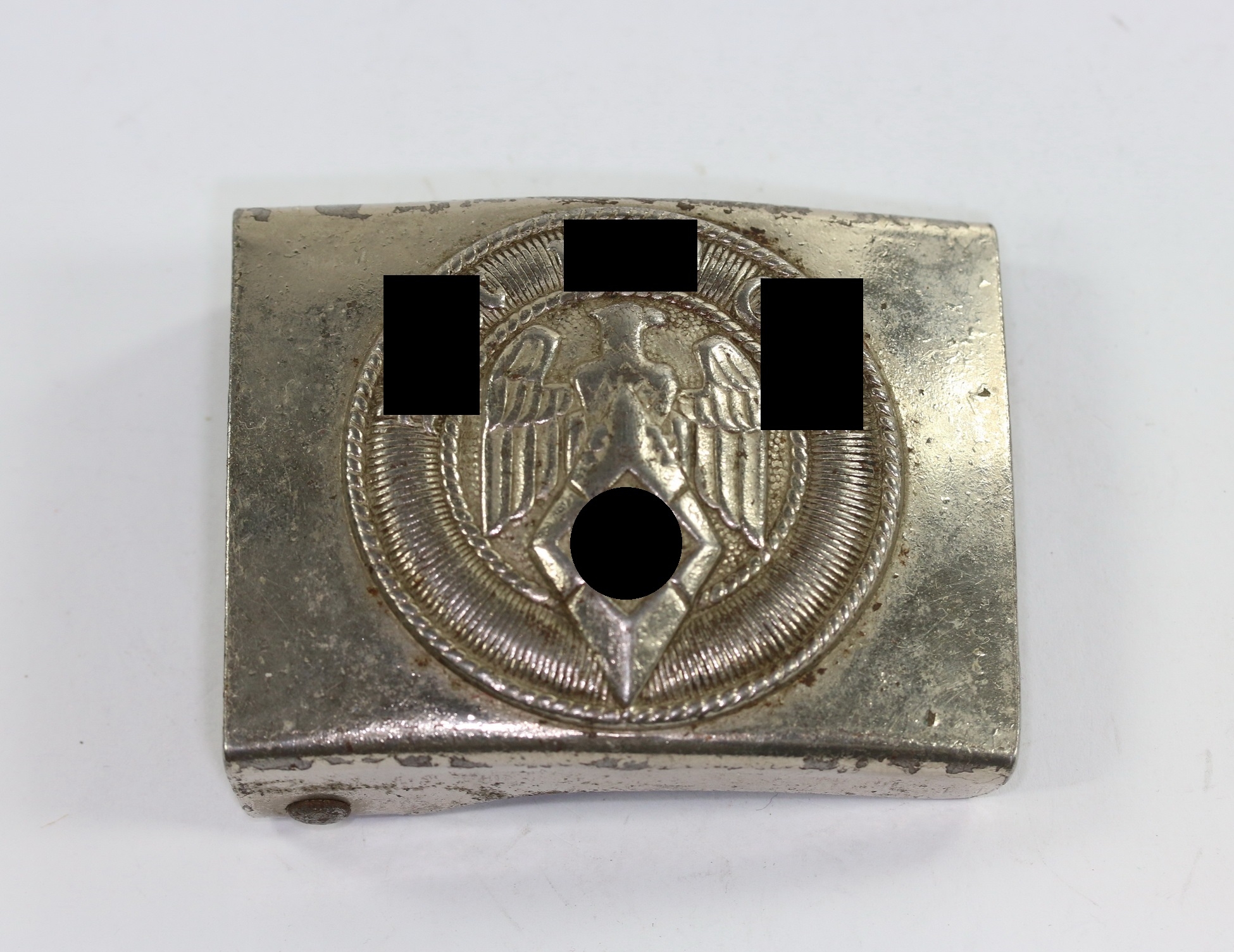 hitlerjugen_hj_koppelschlo_hst Hitler Youth (HJ), Belt Buckle. Maker RZM M4/28, Blut und Ehre. – Bild 1