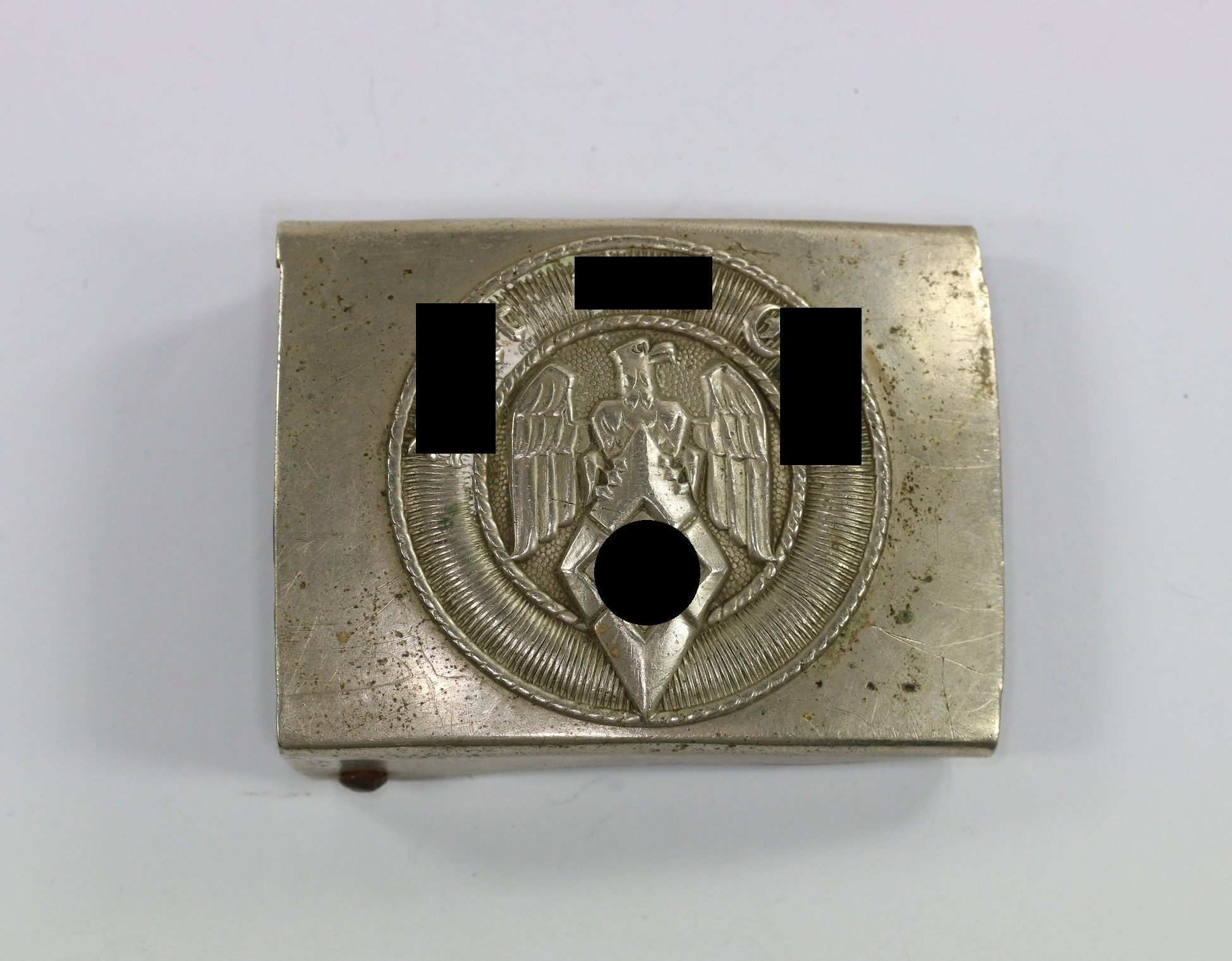 Hitler Youth (HJ), Belt Buckle. Maker A A&S RZM 17. – Bild 1