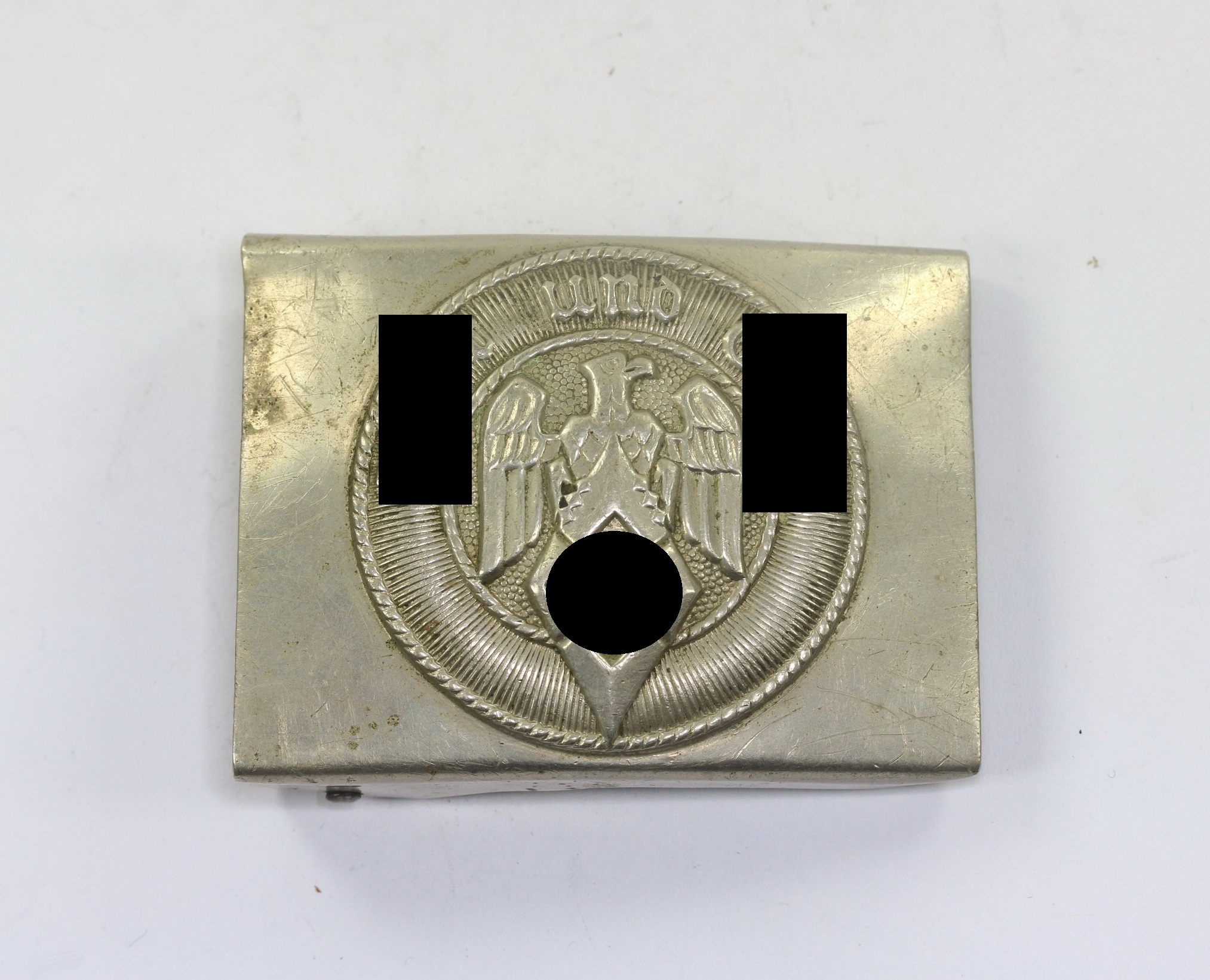 Hitler Youth (HJ), Belt Buckle. Maker A A.&S. and O.& C.Ges. Gesch. Double Maker (!) – Bild 1