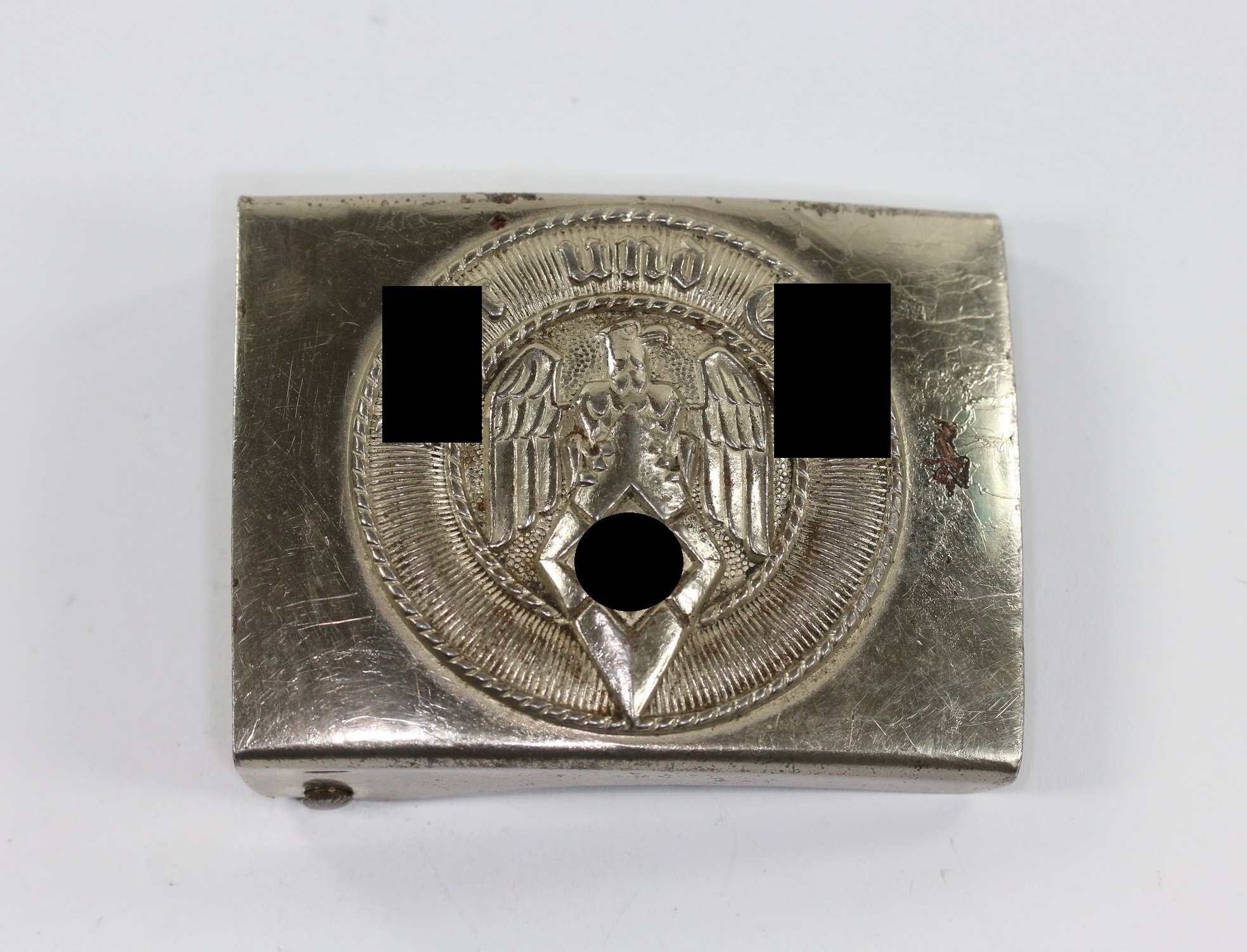 Hitler Youth Belt Buckle (HJ). Maker A A&S RZM 17.  – Bild 1