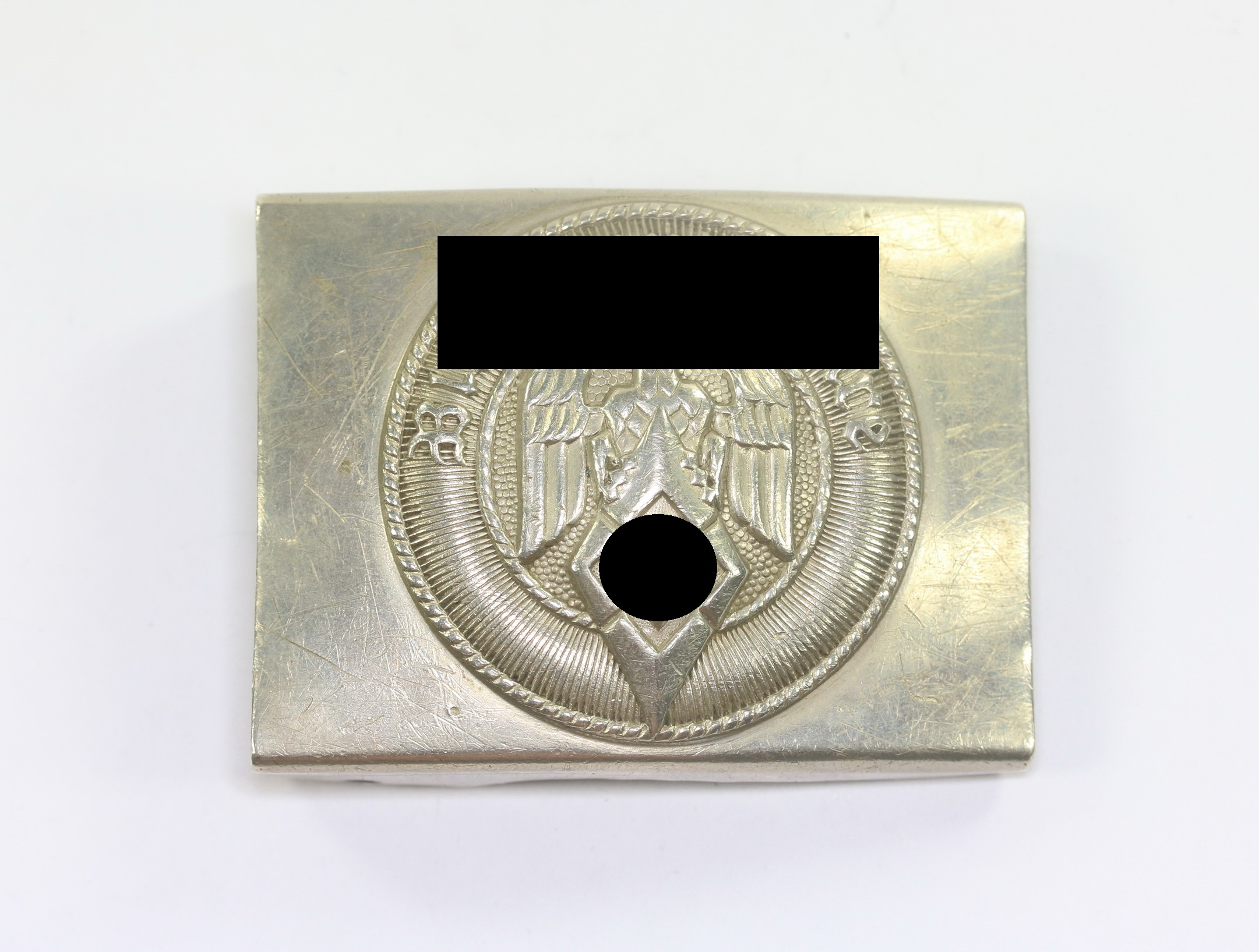 Hitler Youth(HJ), Belt Buckle. Maker A Ges. Gesch. A&S - Overhoff & Cie, Double Maker(!) – Bild 1