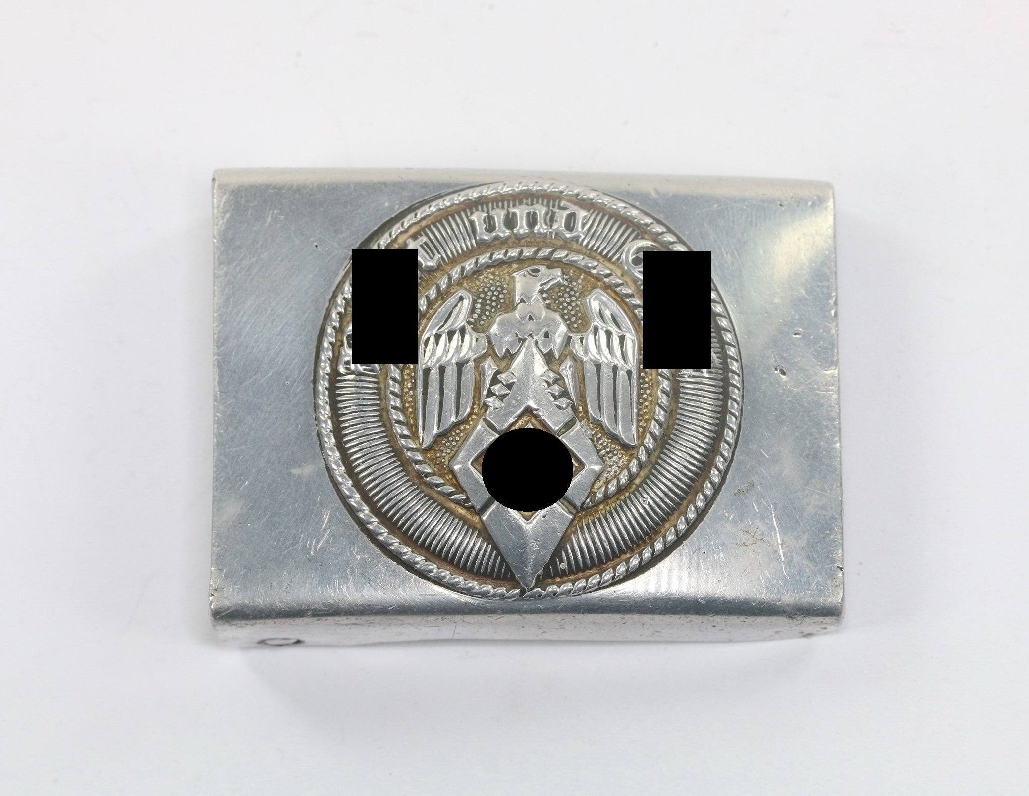hitlerjugend_hj_koppelschloss_hst Hitler Youth (HJ), Belt Buckle. Maker RZM M4/24 (Overhoff & Cie Lüdenscheid) – Bild 1