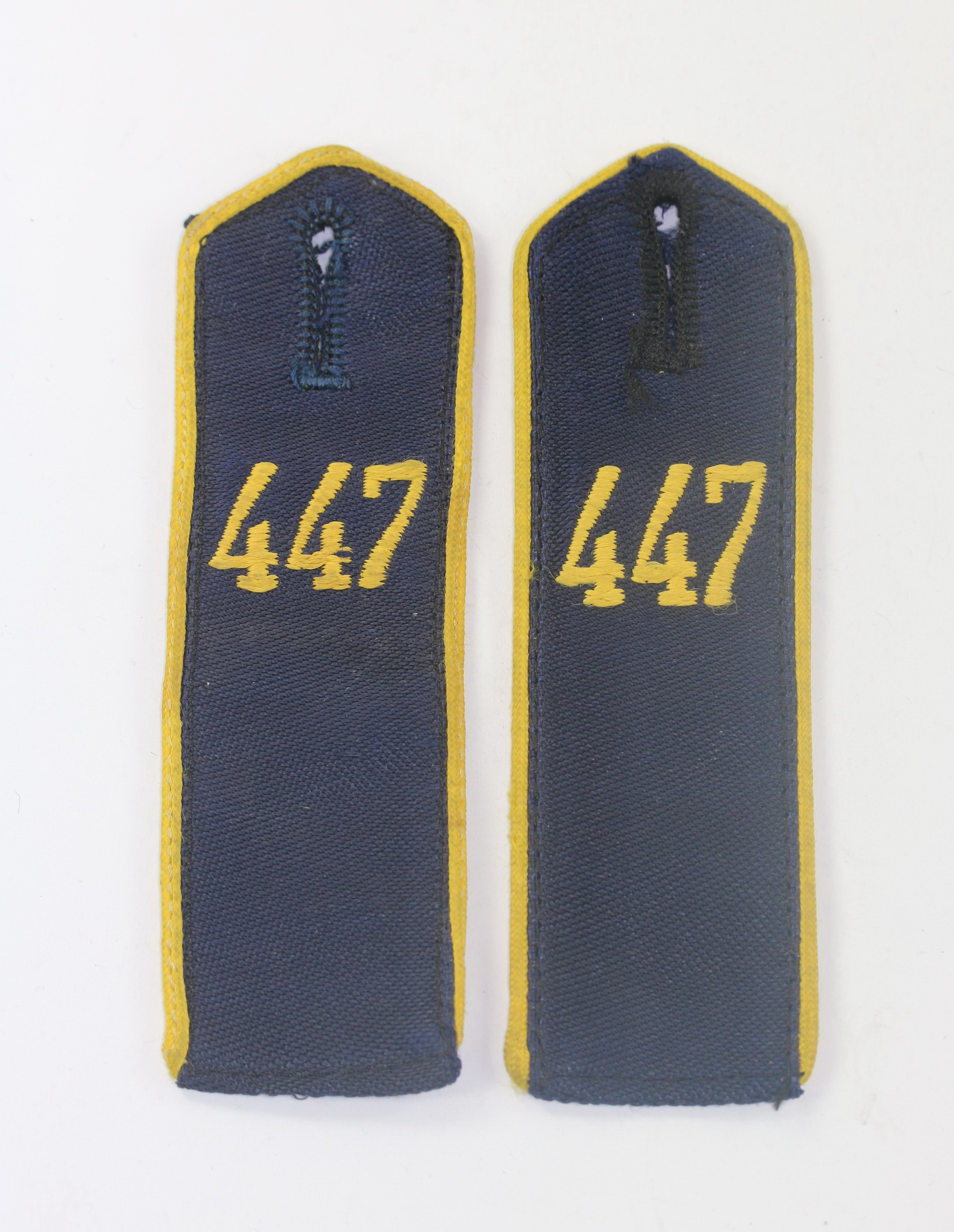 Hitler Youth (HJ) Pair of Shoulder Straps for Flying-HJ, Bann 664 (Litzmannstadt Land),with RZM Tag. – Bild 1