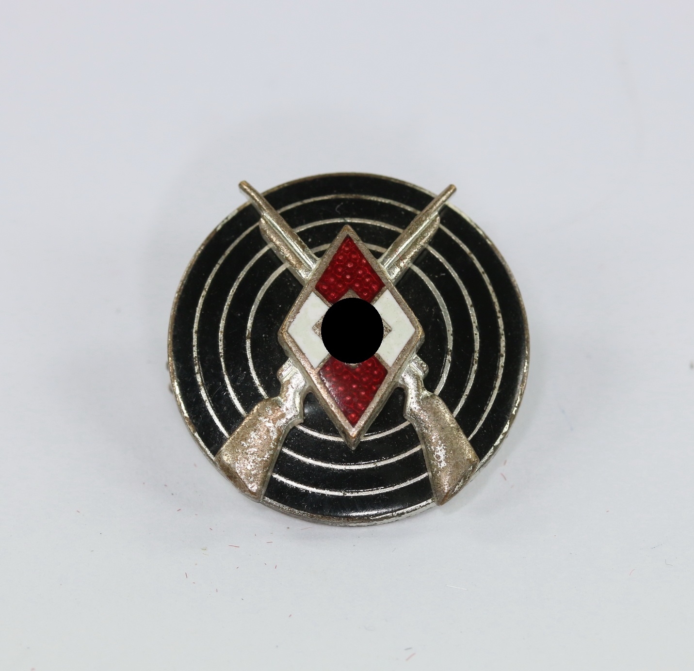 hitlerjugend_hj_schie_auszeichnung_hst Hitler Youth (HJ) Marksmanship Badge. Maker RZM M1/77. – Bild 1