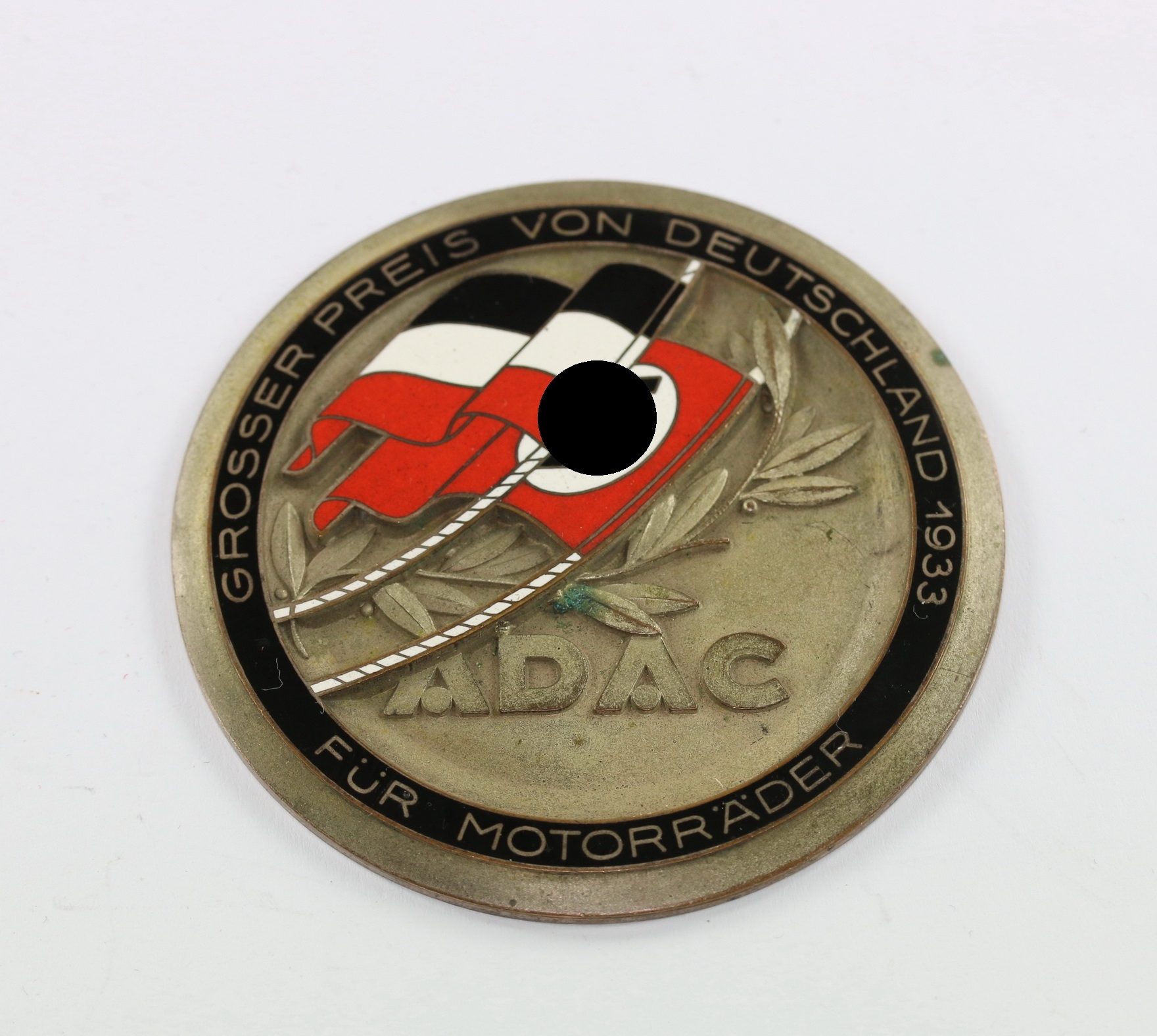 img_0973_bildgr_e_ndern_1 Plaque, "ADAC Grosser Preis von Deutschland 1933 Für Motorräder". Maker Klotz u. Kienast. – Bild 1
