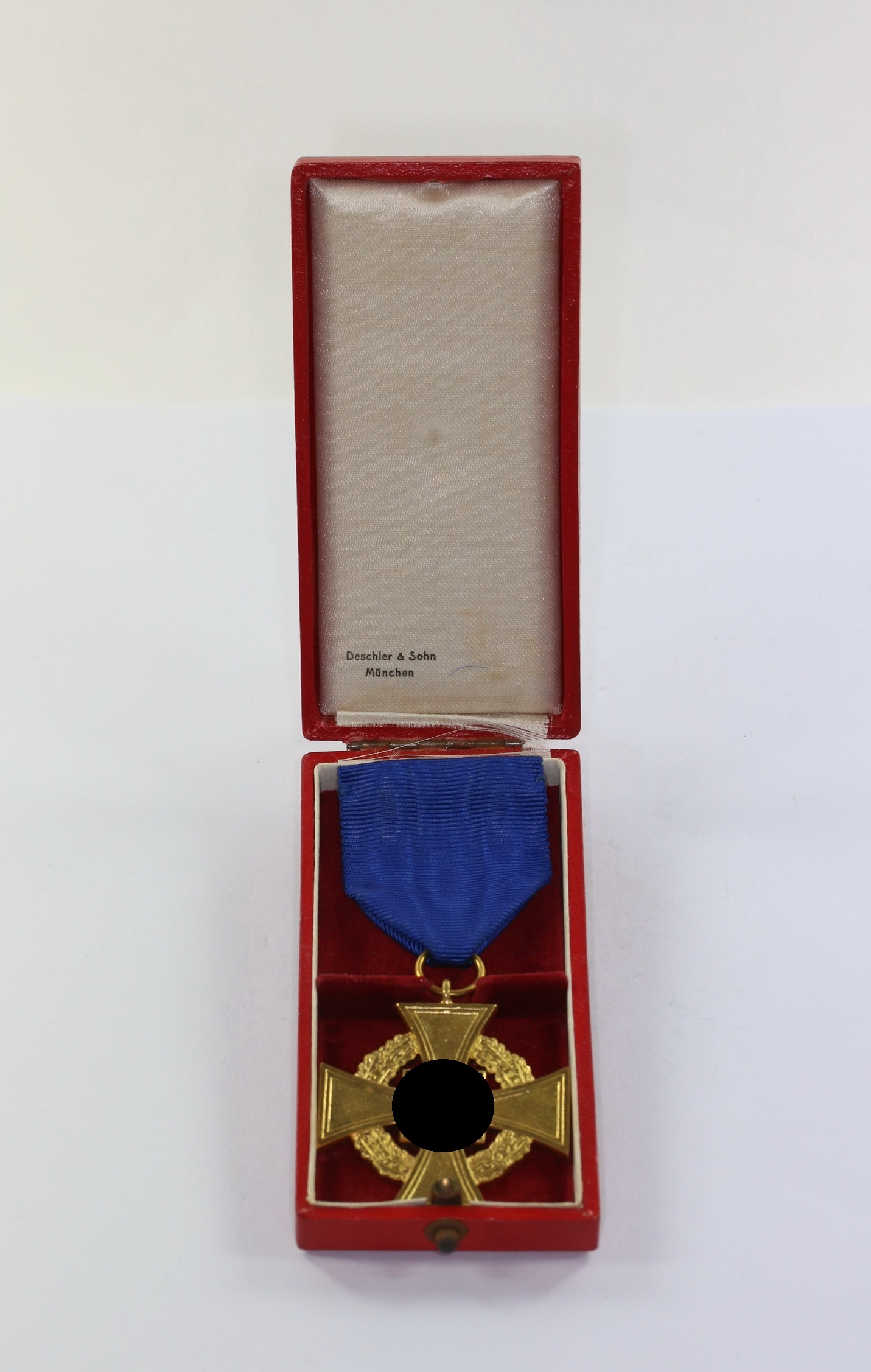 img_1263_bildgr_e_ndern_1_1 Treudienstehrenzeichen in Gold (40 Jahre), im Etui, Deschler & Sohn – Bild 1