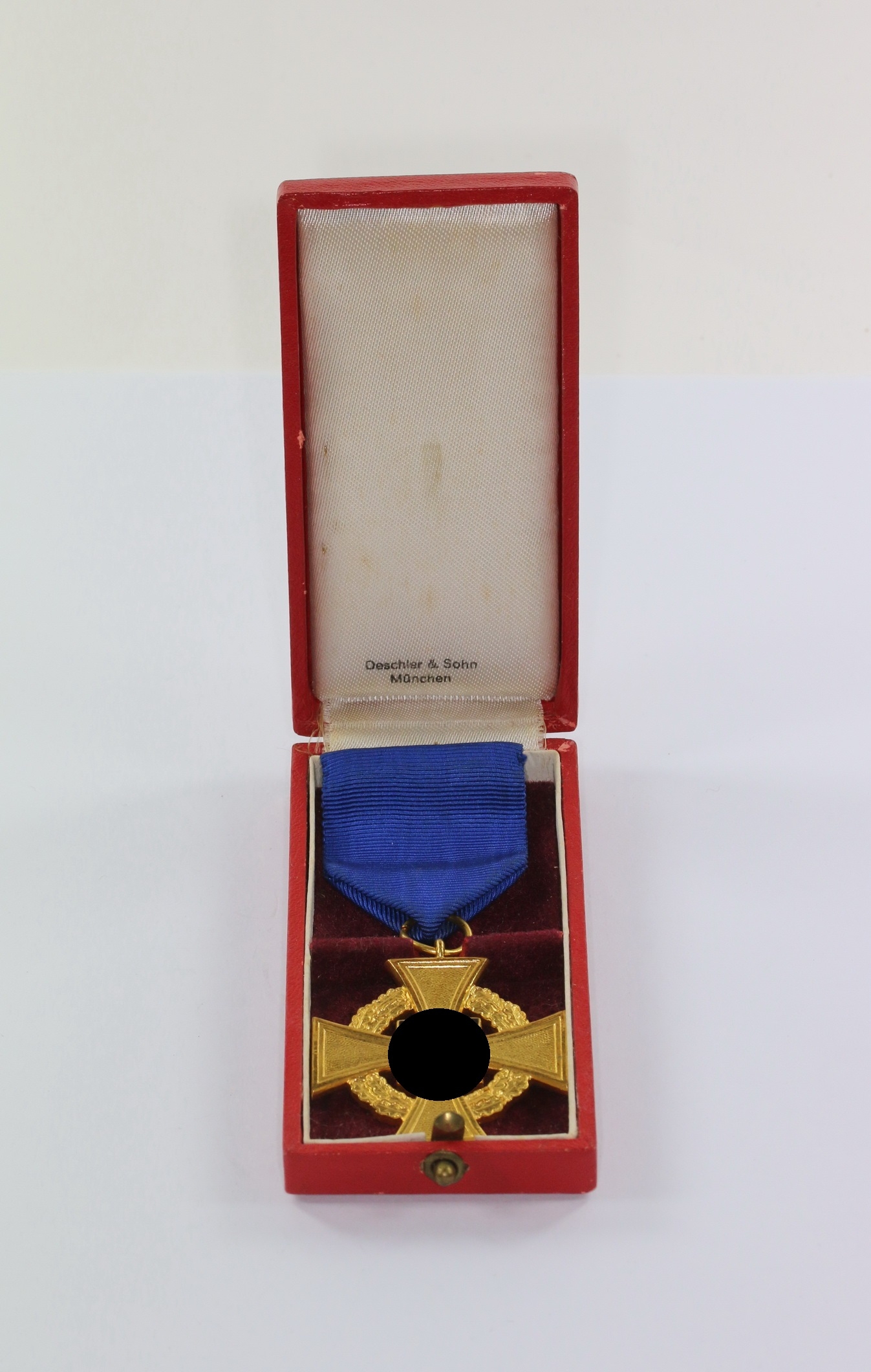 img_1663_bildgr_e_ndern_1_1 Treudienstehrenzeichen in Gold (40 Jahre), im Etui, Deschler & Sohn – Bild 1