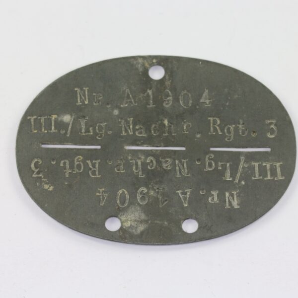 Erkennungsmarke, Luftgau Nachrichten Regiment