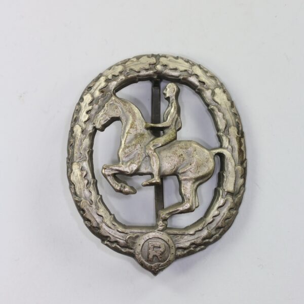 Reiterabzeichen in Silber, Hersteller Lauer Nürnberg-Berlin