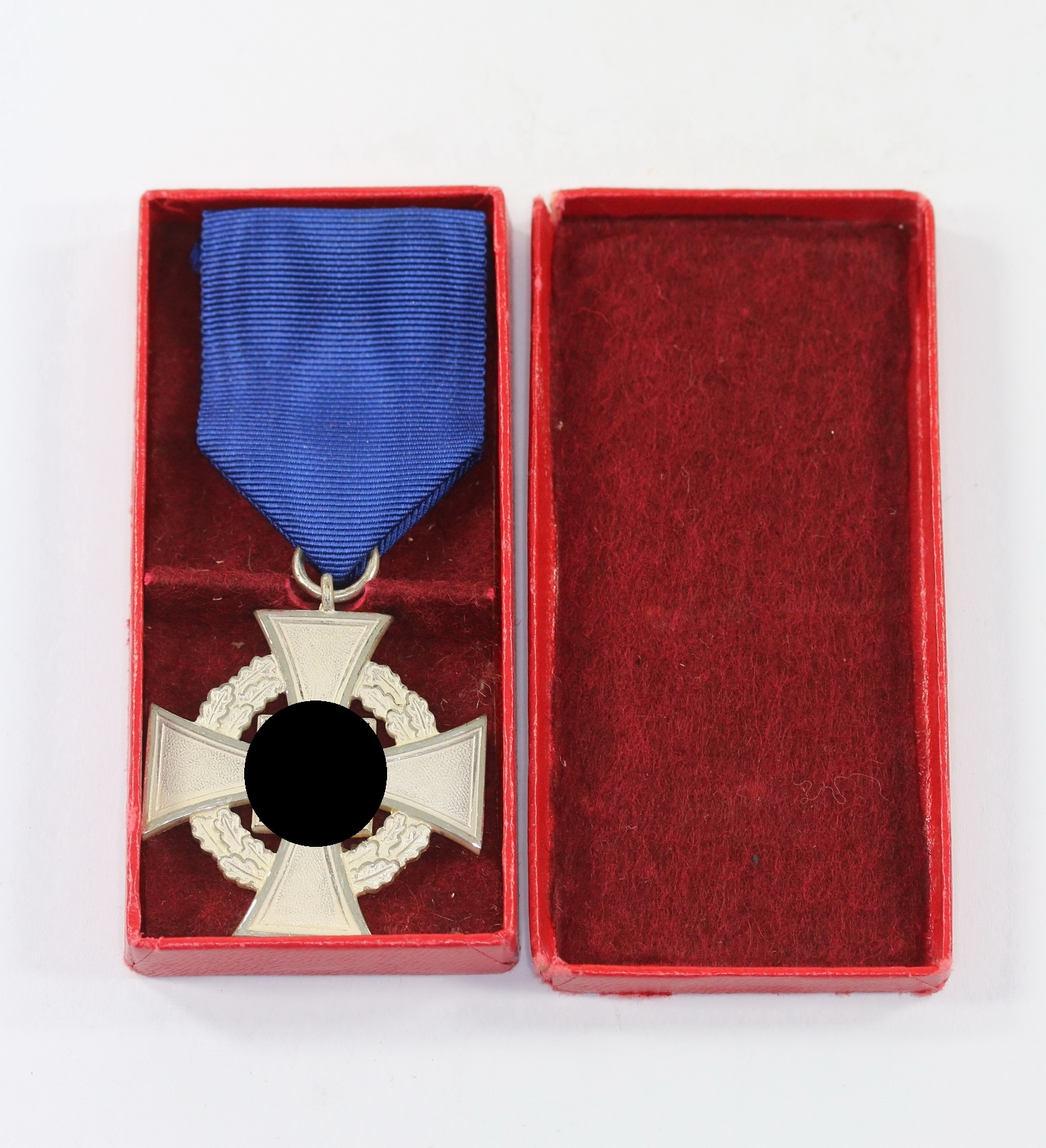 img_2445_bildgr_e_ndern_1_1 Cased Silver Civil Loyal Service Cross for 25 Years. – Bild 1