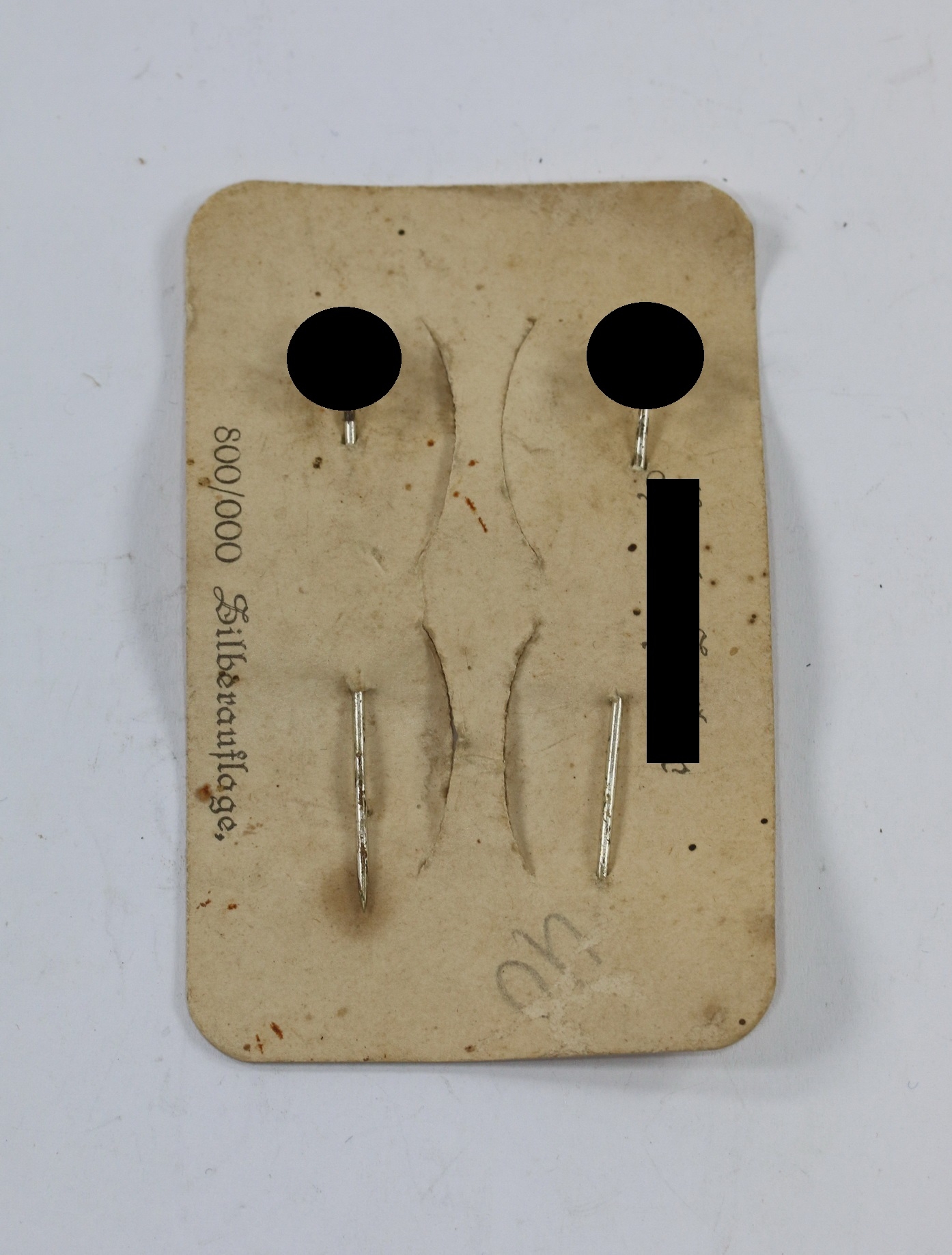 img_2551_bildgr_e_ndern_1_2 Patriotischer Schmuck, zwei Nadeln mit Hakenkreuz, Hortfund – Bild 1