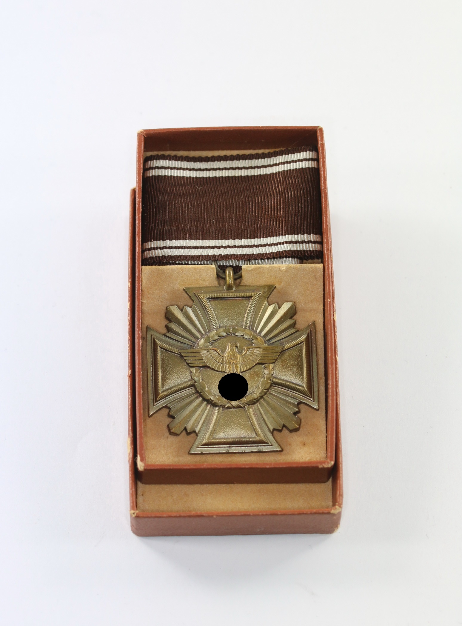 img_5418_bildgr_e_ndern_1_1 Cased NSDAP Bronze Loyal Service Cross for 10 Years. Maker 8, Cupal. – Bild 1