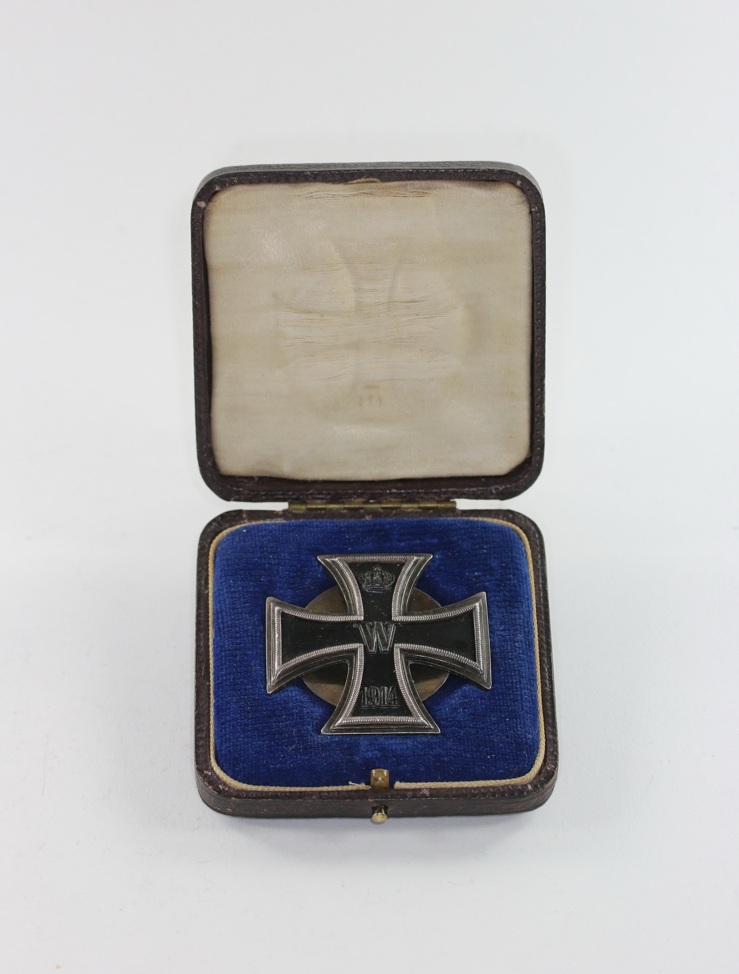 img_5960_bildgr_e_ndern_2 Eisernes Kreuz 1. Klasse 1914, Silber (800), an Schraubscheibe, Deutscher Offiziers Verein, im Etui (!) – Bild 1