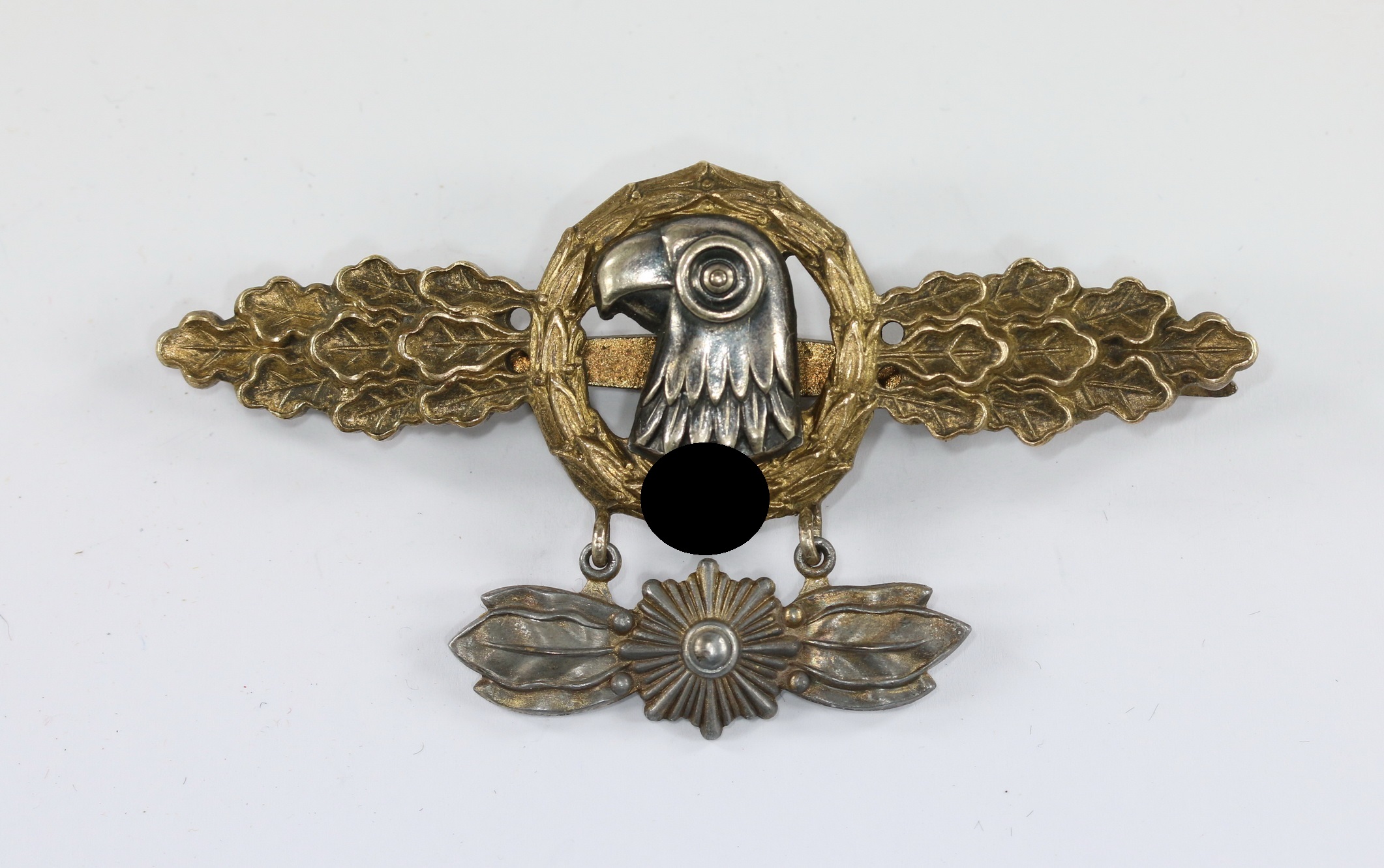 img_6103_bildgr_e_ndern_1_1 Frontflugspange für Aufklärer in Gold, mit Stern Anhänger – Bild 1