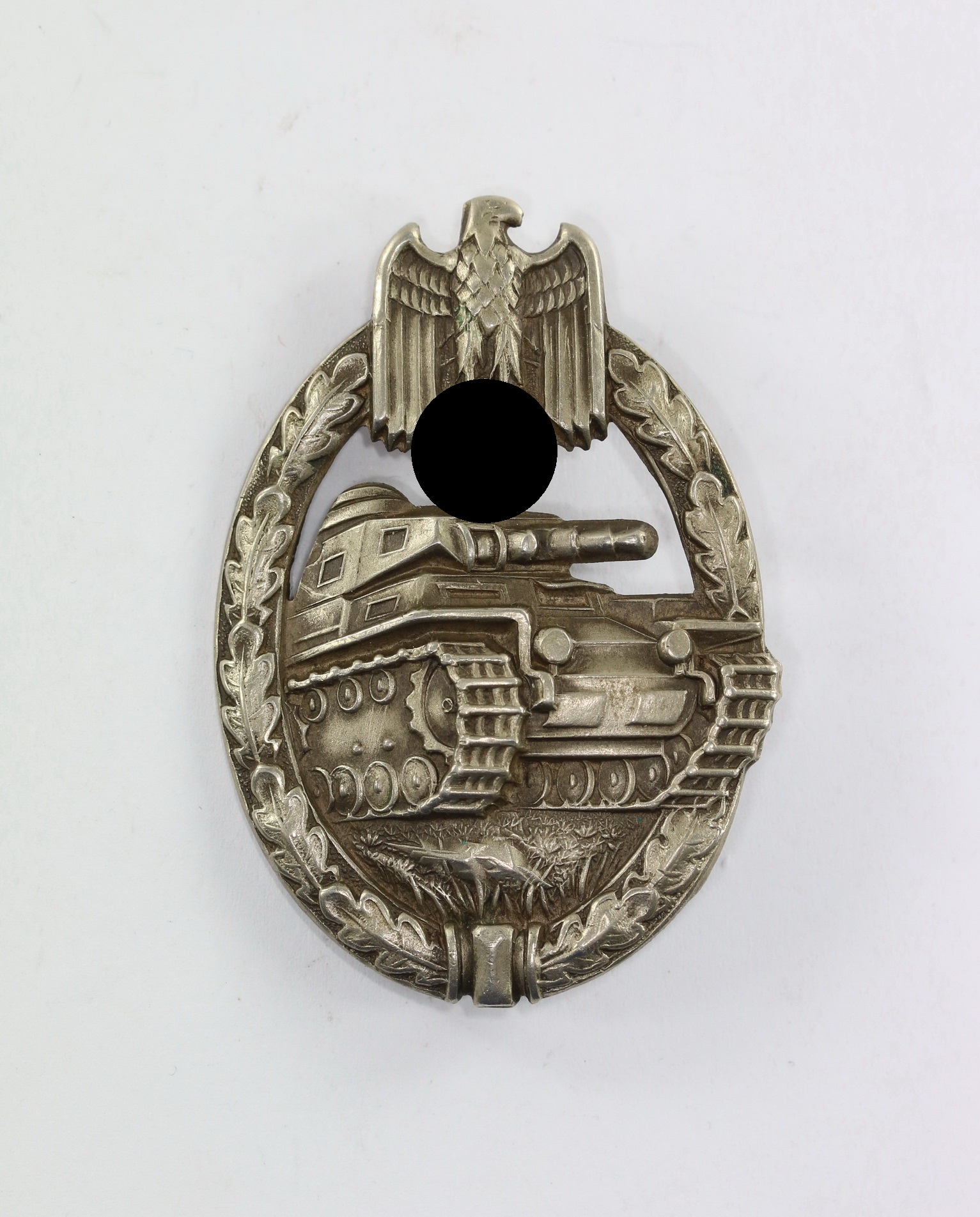 img_9158_bildgr_e_ndern_1_1 Silver Panzer Assault Badge. Type Juncker, Nickel Silver. – Bild 1