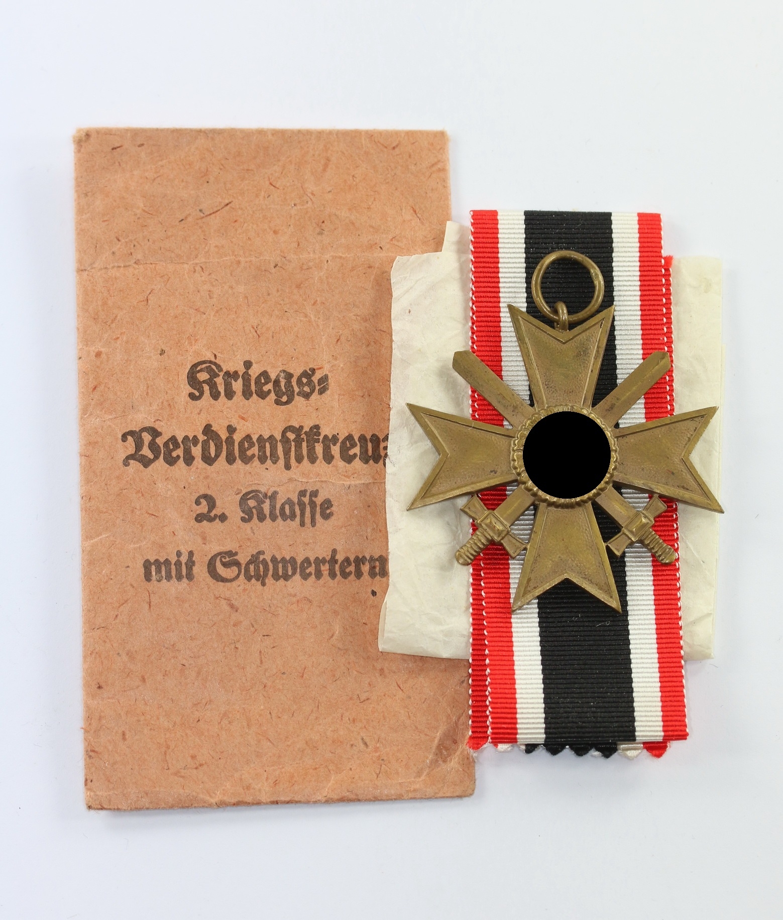 img_9880_bildgr_e_ndern_1_1 Kriegsverdienstkreuz 2. Klasse mit Schwertern, in Verleihungstüte Franz Jungwirth – Bild 1