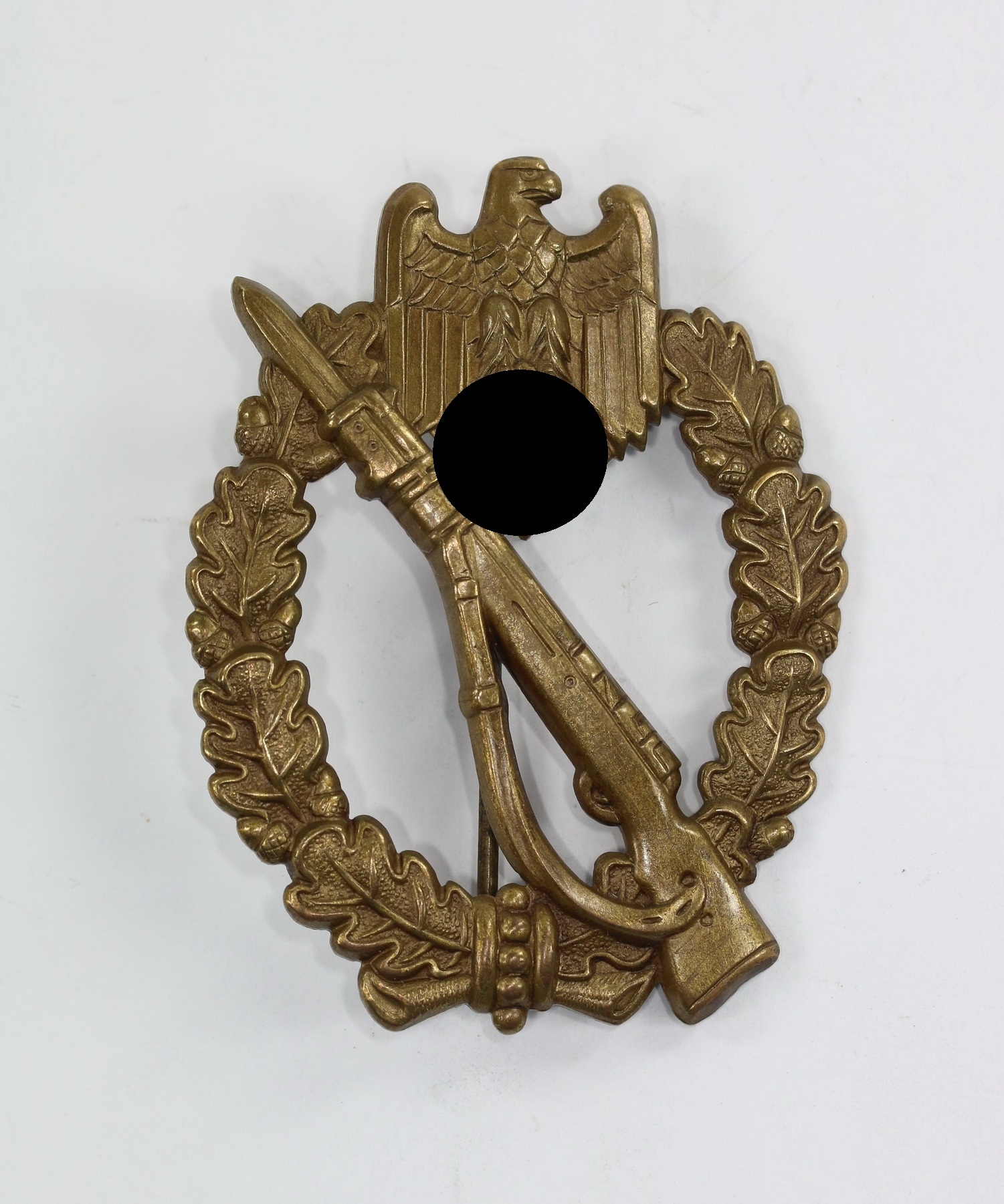 infanterie_sturmabzeichen_in_bronze_schickle_buntmetall_1__1 Bronze Infantry Assault Badge. Type Schickle. – Bild 1