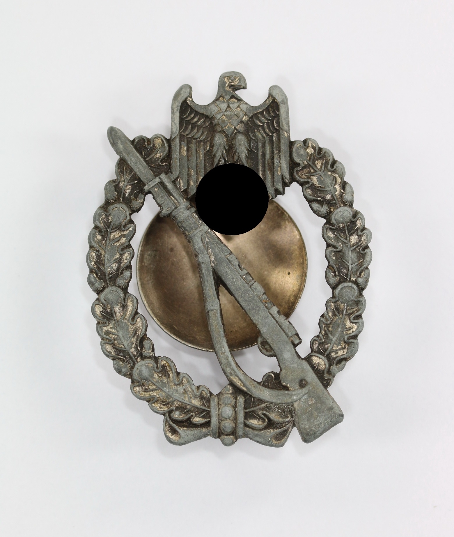 infanterie_sturmabzeichen_in_silber_c Infanterie Sturmabzeichen in Silber, C.E. Juncker an Schraube und Scheibe (!) – Bild 1