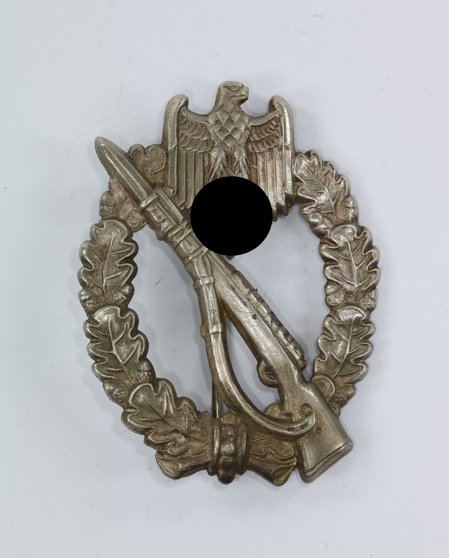 Silver Infantry Assault Badge. Type Wiedmann, Nickel Silver.  – Bild 1