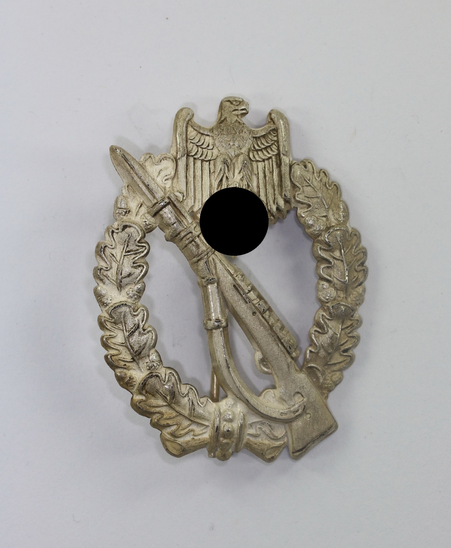 infanterie_sturmabzeichen_in_silber_fr_h_e Silver Infantry Assault Badge. Maker JFS (Josef Feix & Söhne, Gablonz) – Bild 1