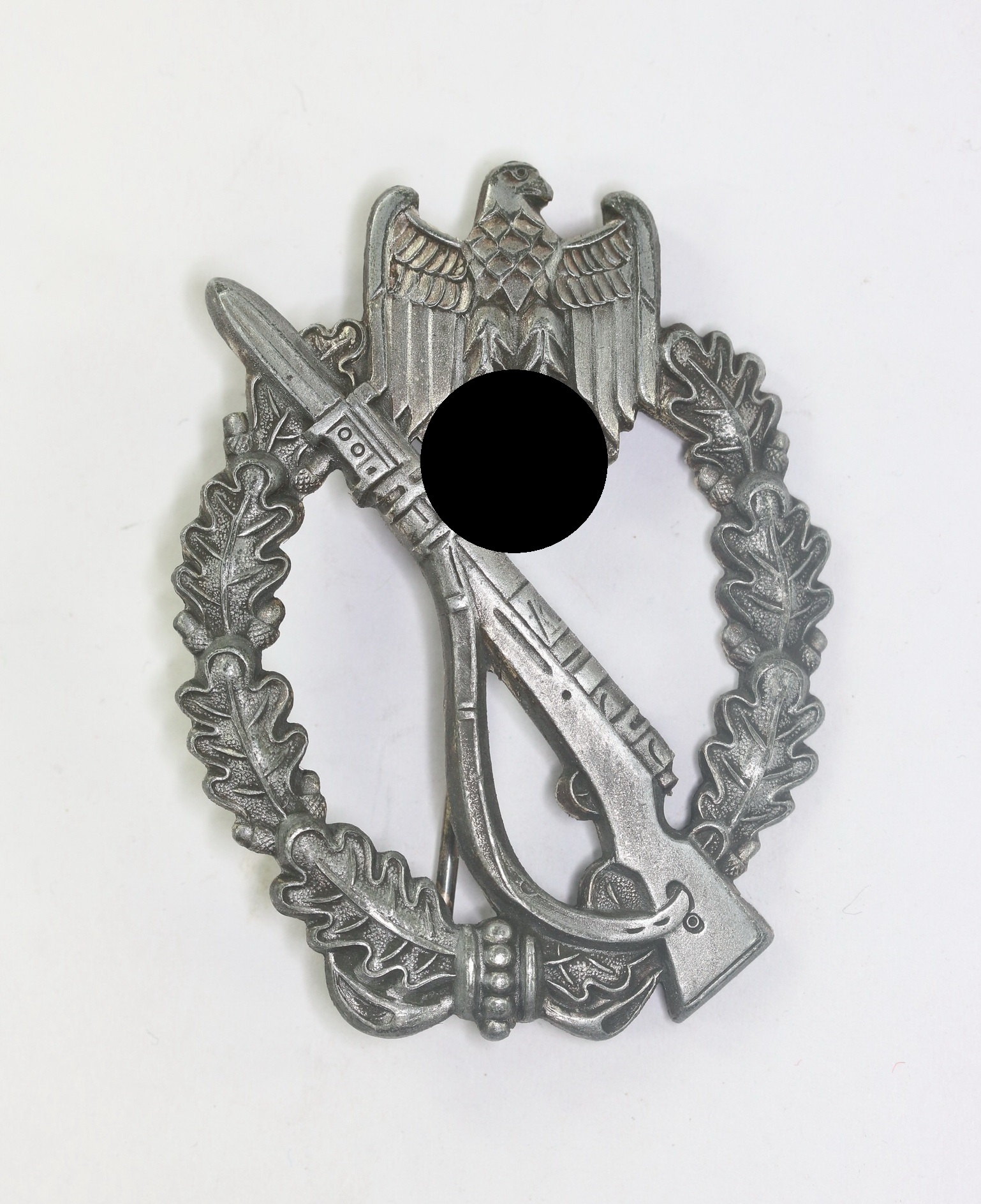 infanterie_sturmabzeichen_in_silber_friedrich_linden_l_denscheid_fll_1__3_4nd Silver Infantry Assault Badge. Type Friedrich Linden, Lüdenscheid (FLL) – Bild 1