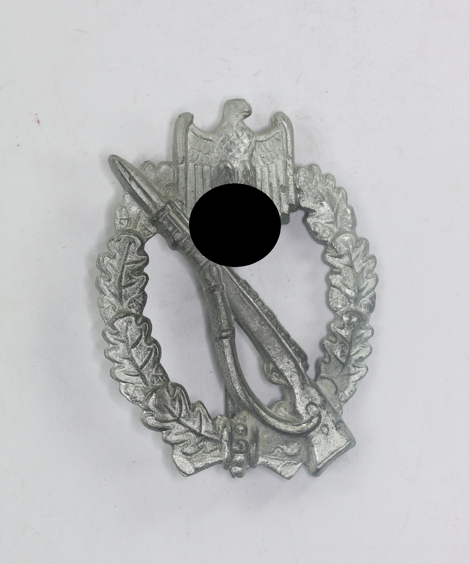 infanterie_sturmabzeichen_in_silber_hst Silver Infantry Assault Badge. Maker ÜÜ (E.F. Wiedmann, Frankfurt am Main) – Bild 1