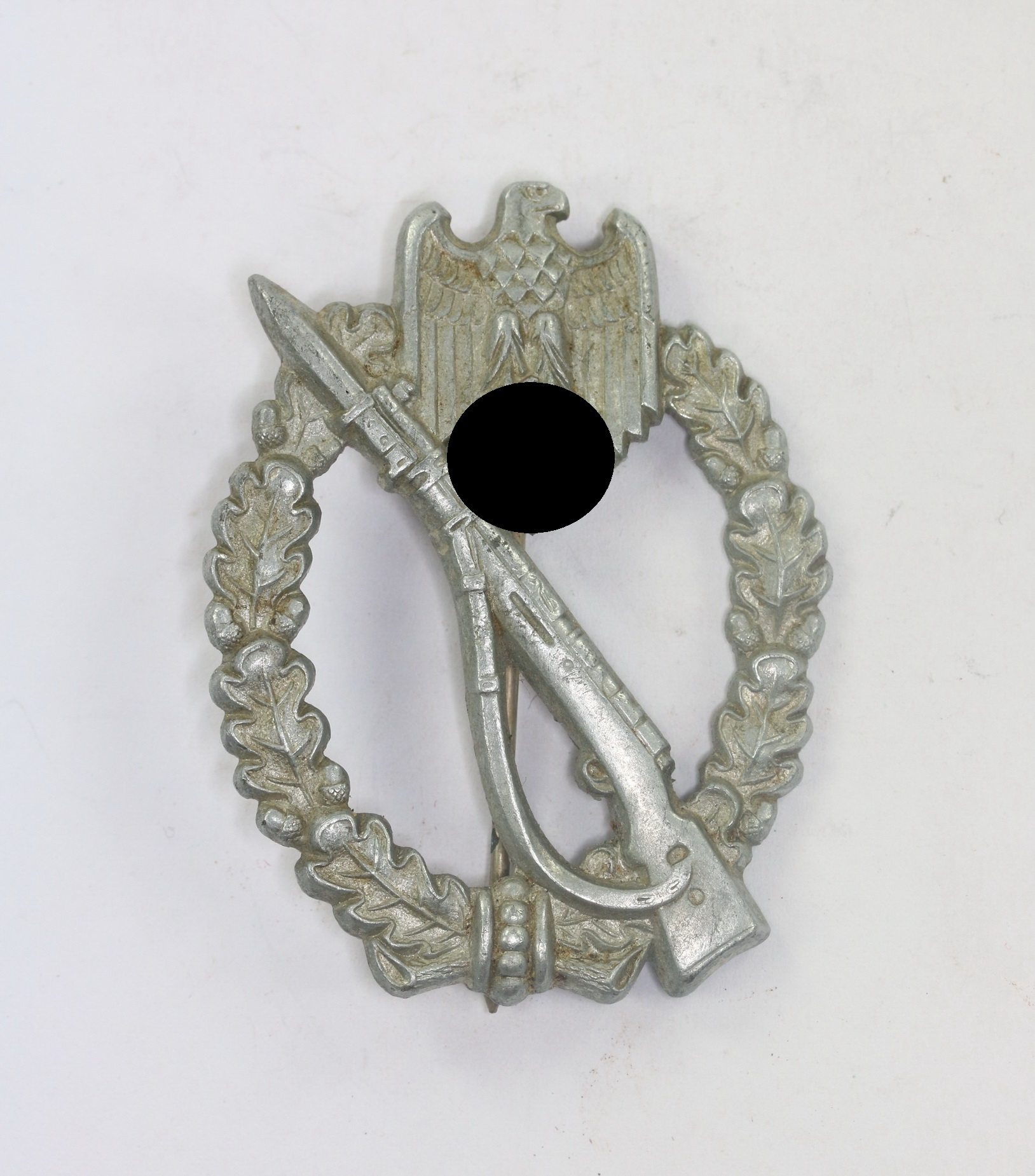 infanterie_sturmabzeichen_in_silber_hst Silver Infantry Assault Badge. Maker GWL (Gebrüder Wegerhoff, Lüdenscheid) – Bild 1