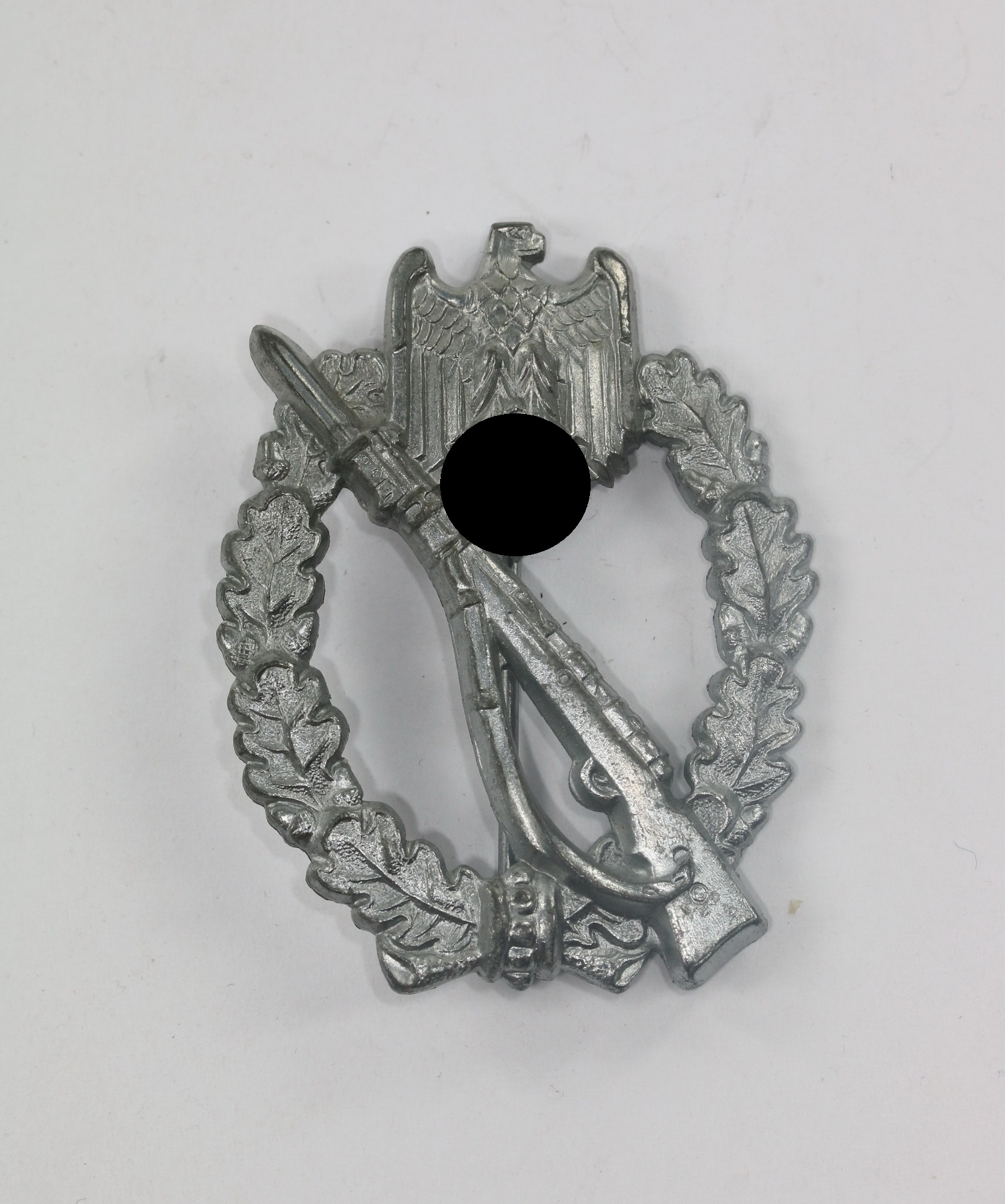 Infanterie Sturmabzeichen in Silber, Hst. HA, Hermann Aurich, Dresden – Bild 1