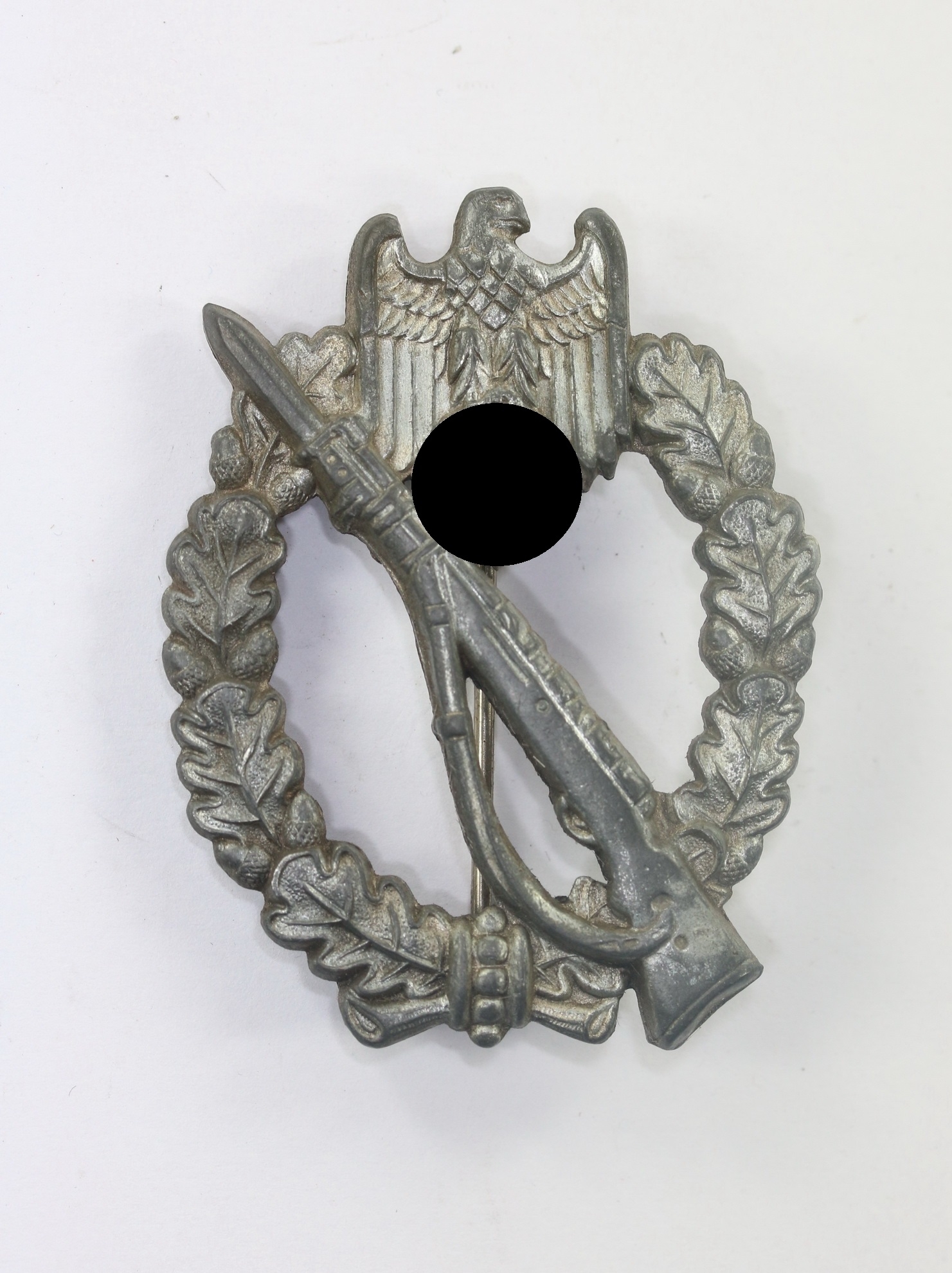 infanterie_sturmabzeichen_in_silber_hst Silver Infantry Assault Badge. Maker W.H. (Wilhelm Hobacher, Vienna). – Bild 1