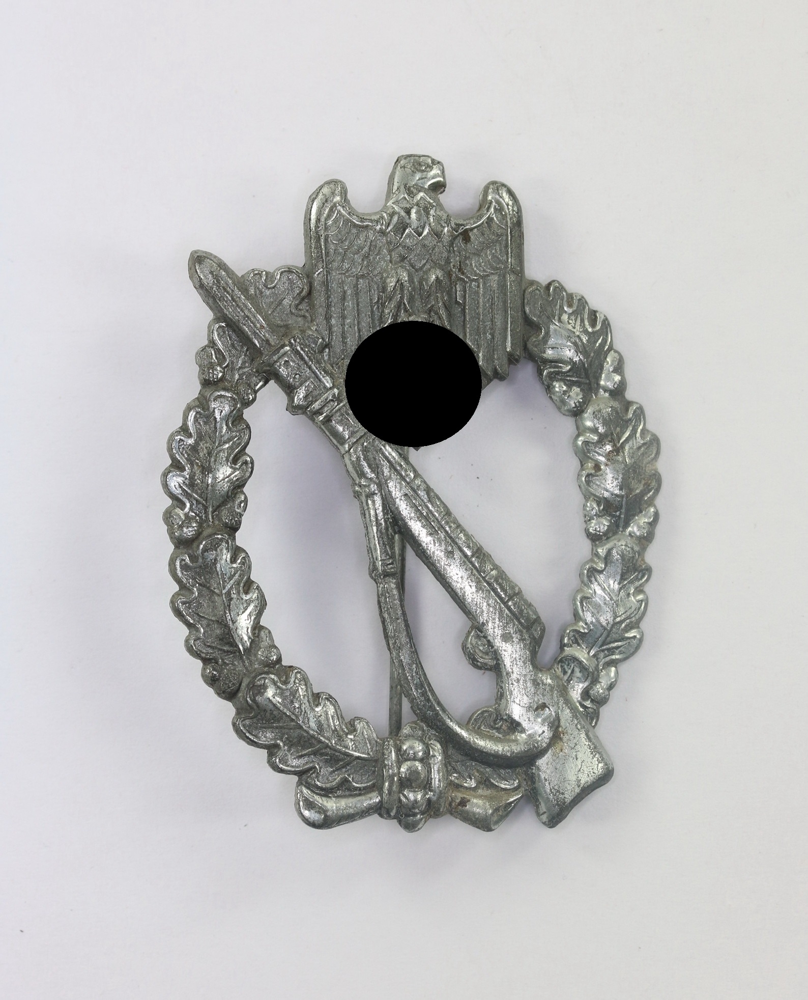 infanterie_sturmabzeichen_in_silber_rudolf_karneth_gablonz_1__1_4nd Silver Infantry Assault Badge. Maker Rudolf Karneth, Gablonz. – Bild 1
