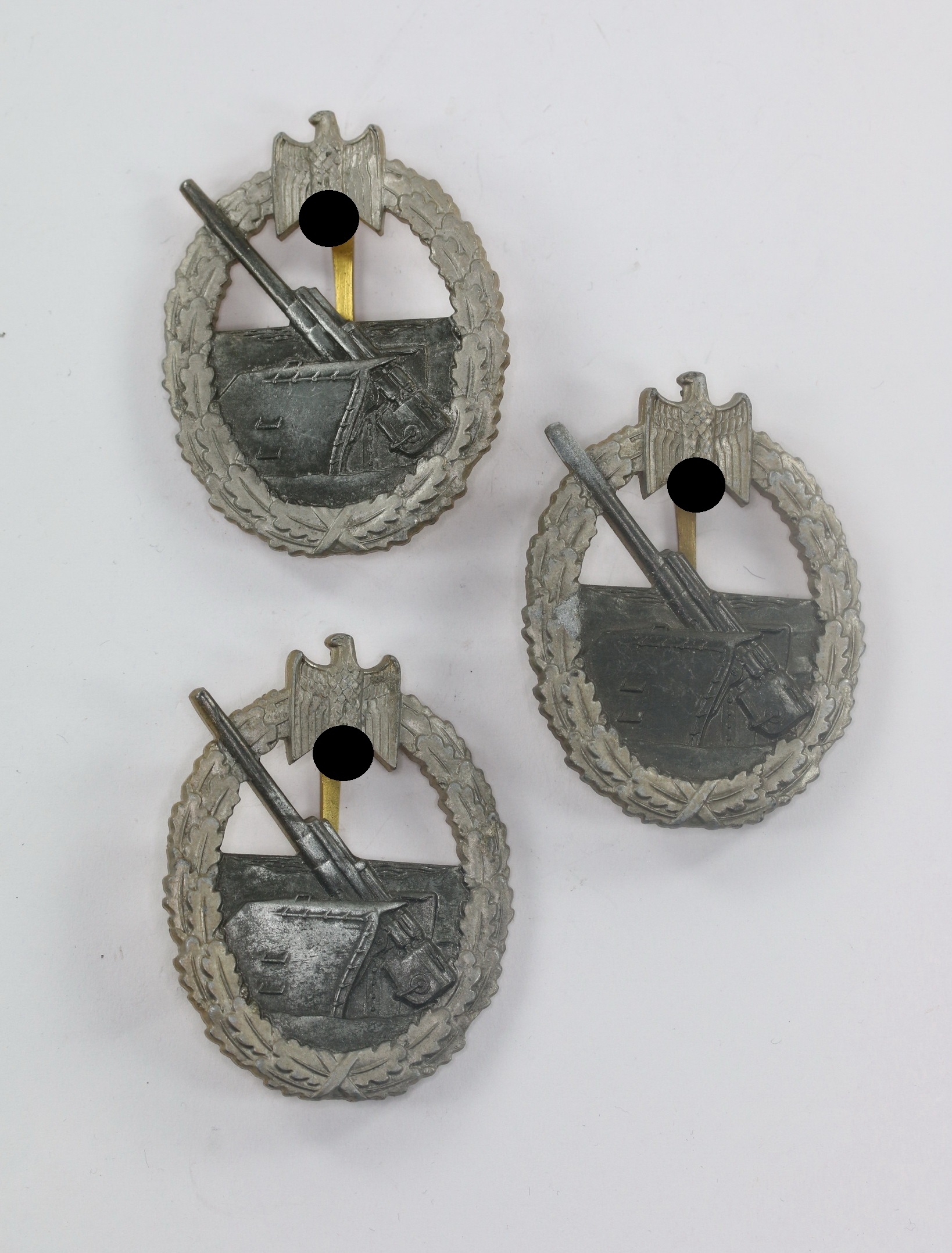  Küstenartillerie Abzeichen, Förster & Barth, Pforzheim (L/21), Hortfund (!) – Bild 1