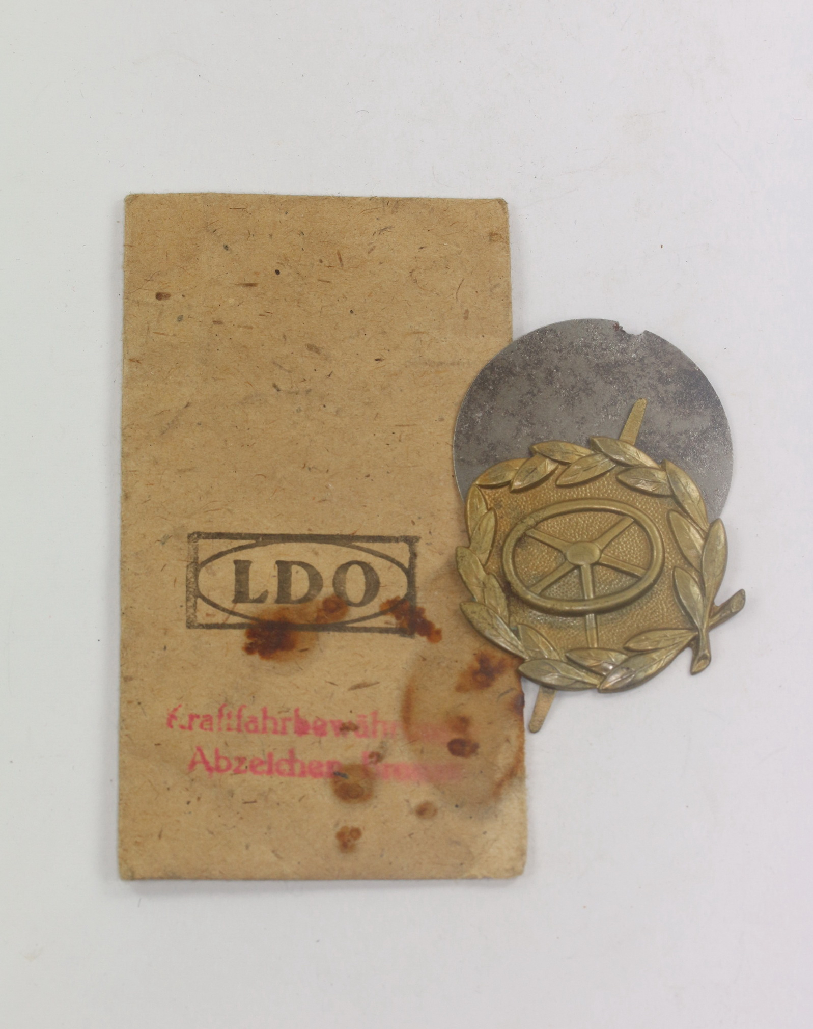 kraftfahrerbew_hrungsabzeichen_in_bronze_in_ldo_verkaufst_te_1__1 Bronze Driver Proficiency Badge in LDO Envelope. – Bild 1