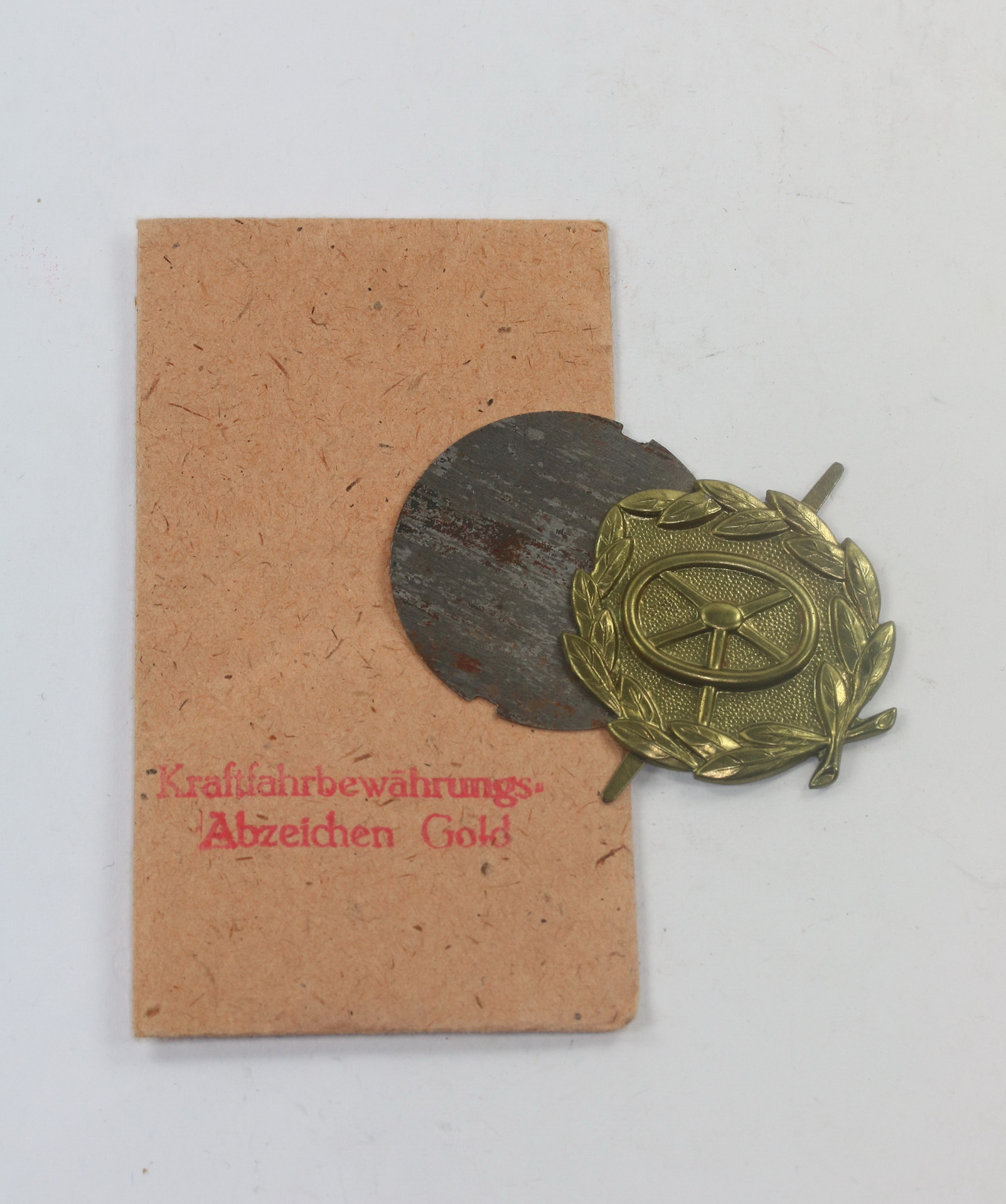 Gold Driver Proficiency Badge in Envelope, Rudolf Souval Wien VII – Bild 1